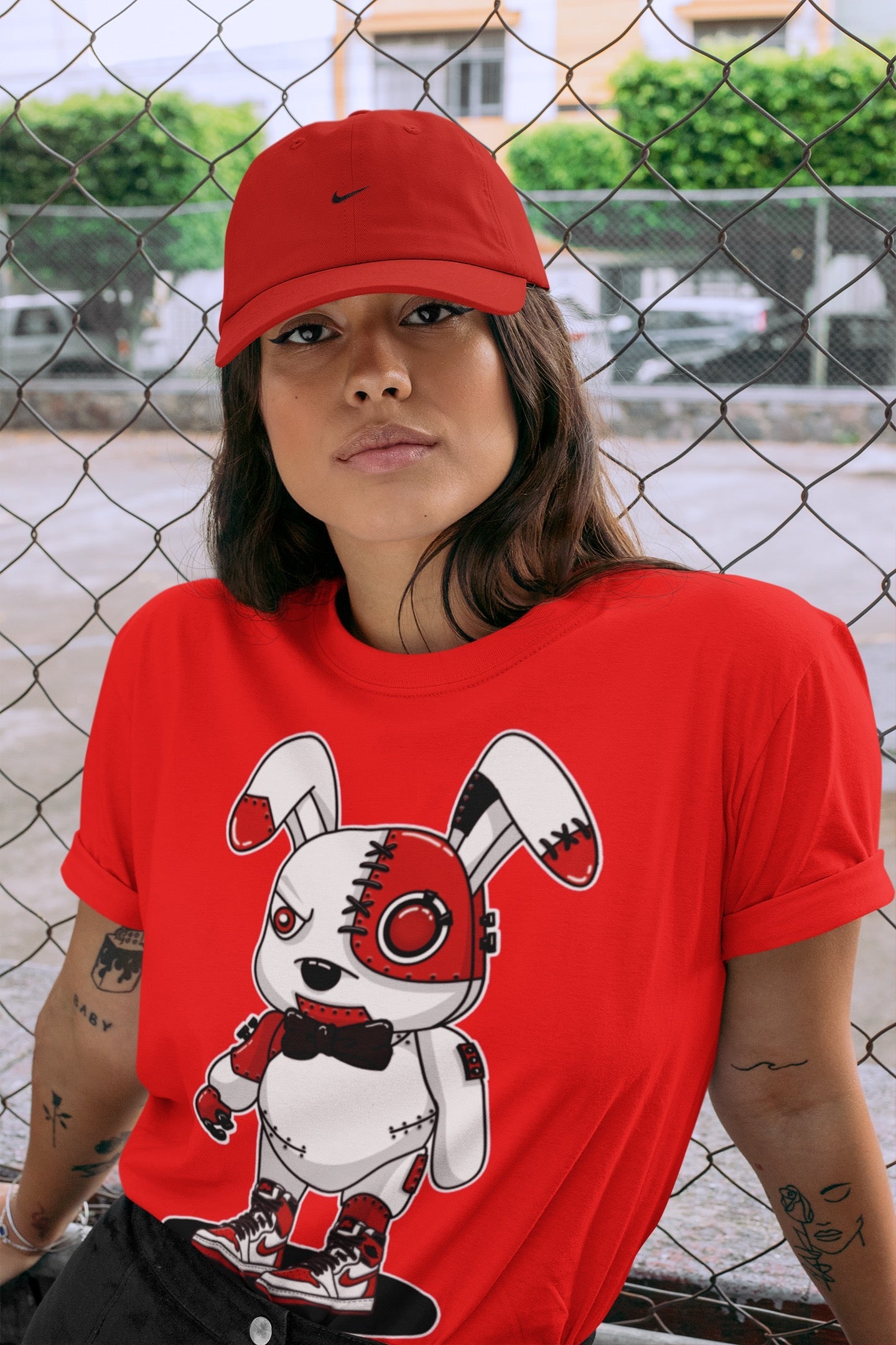 Cyborg Bunny Unisex Tops - Air Jordan 1 Heritage