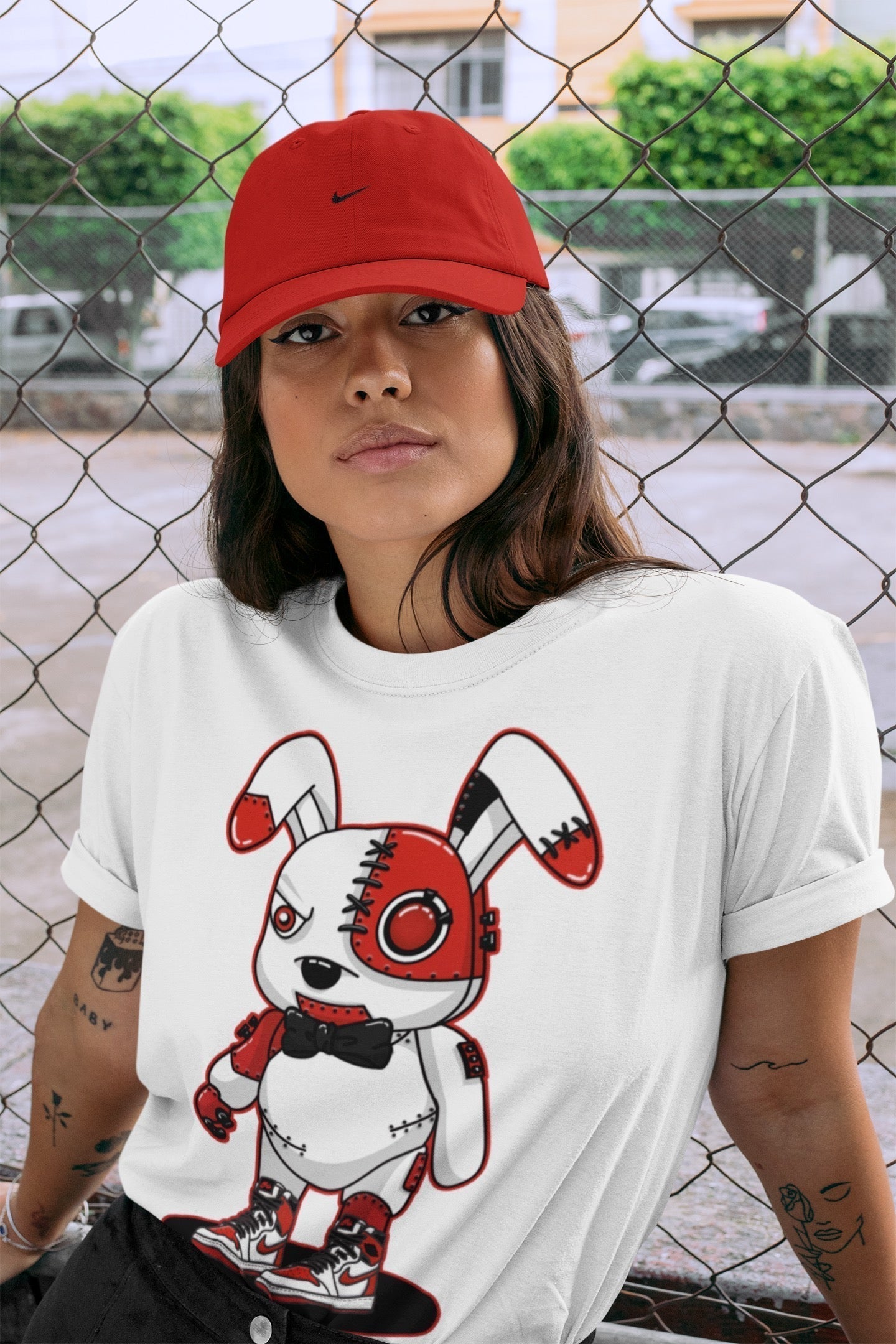 Cyborg Bunny Unisex Tops - Air Jordan 1 Heritage