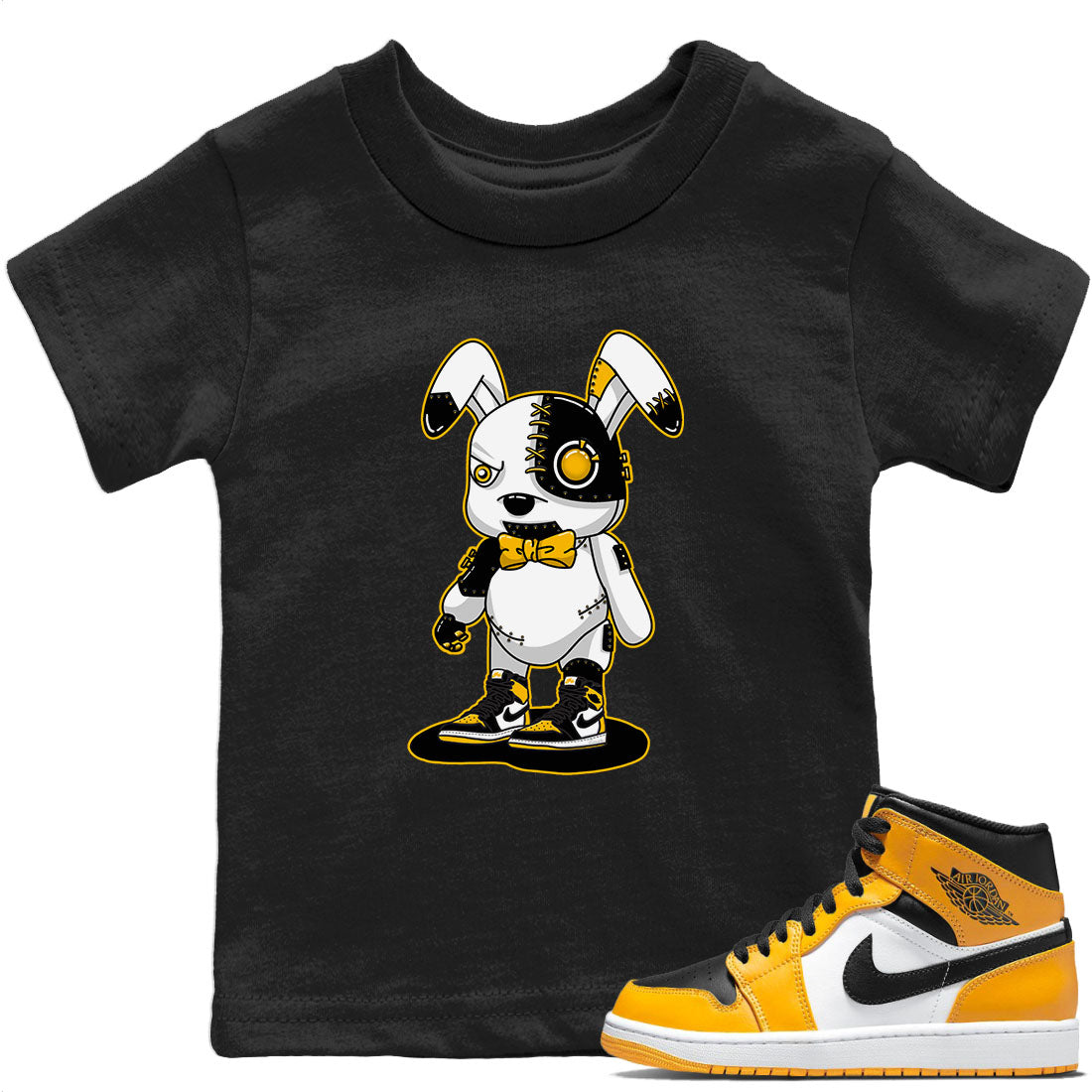 Cyborg Bunny Kids Tops - Air Jordan 1 Taxi