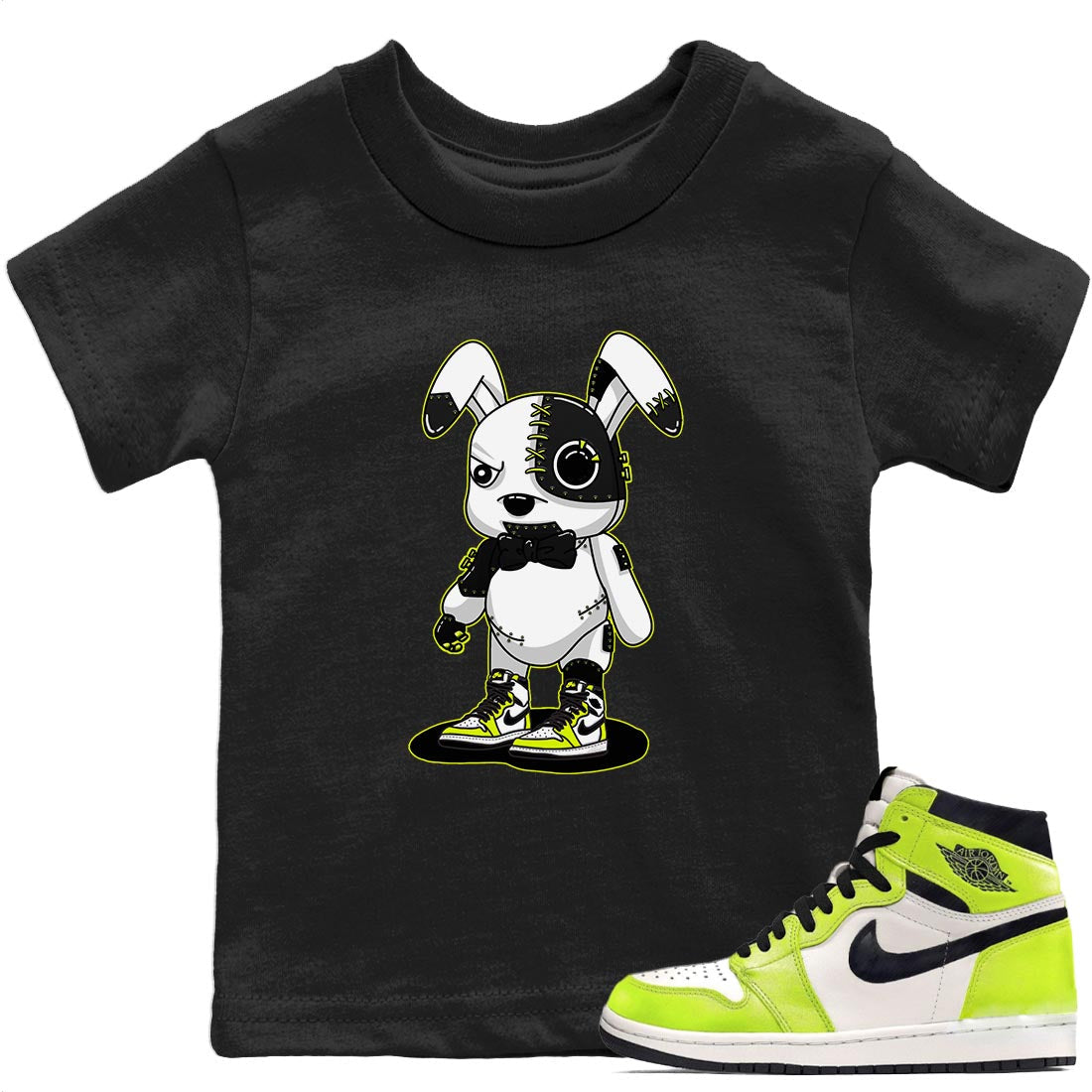 Cyborg Bunny Kids Tops - Air Jordan 1 Visionaire