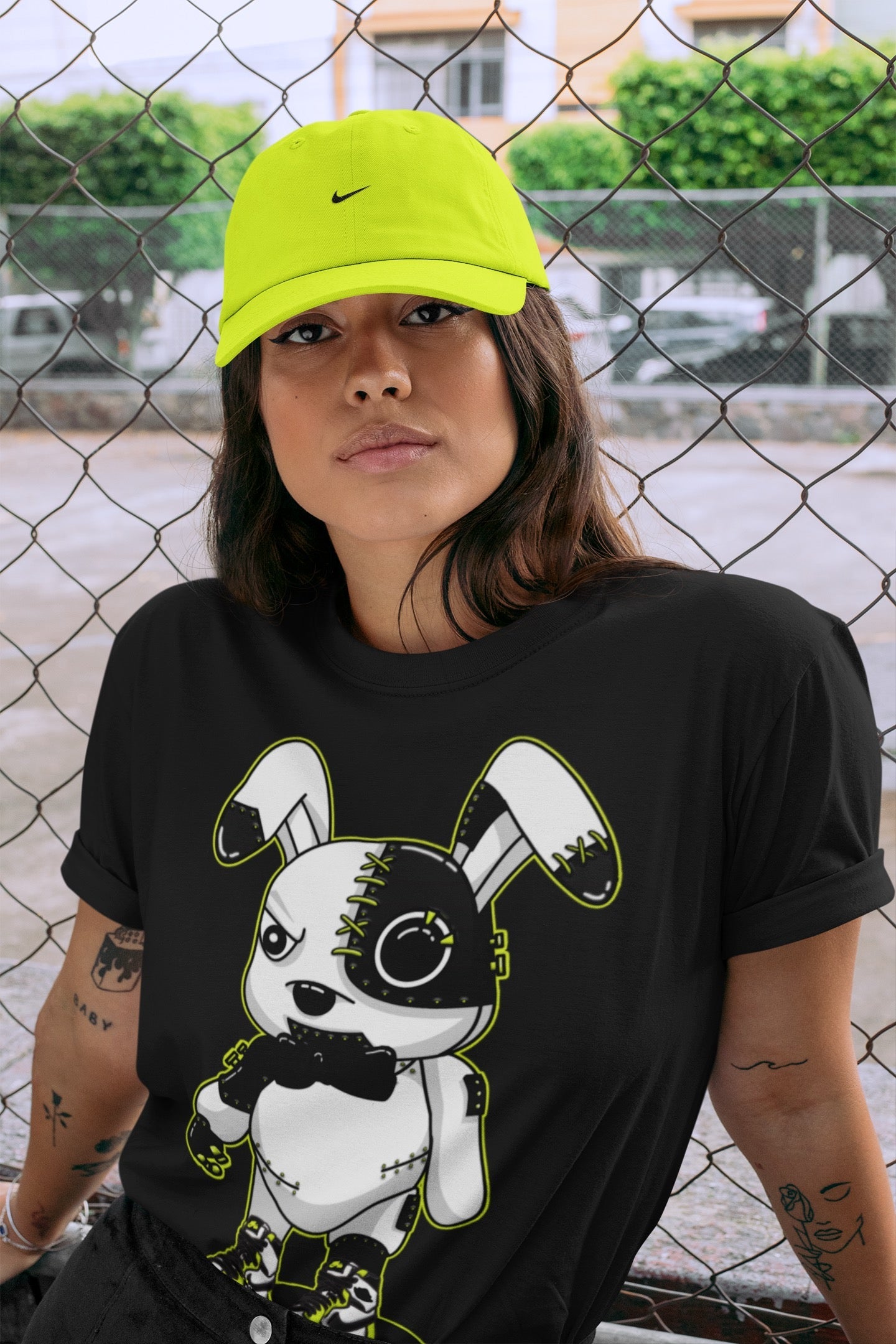 Cyborg Bunny Unisex Tops - Air Jordan 1 Visionaire