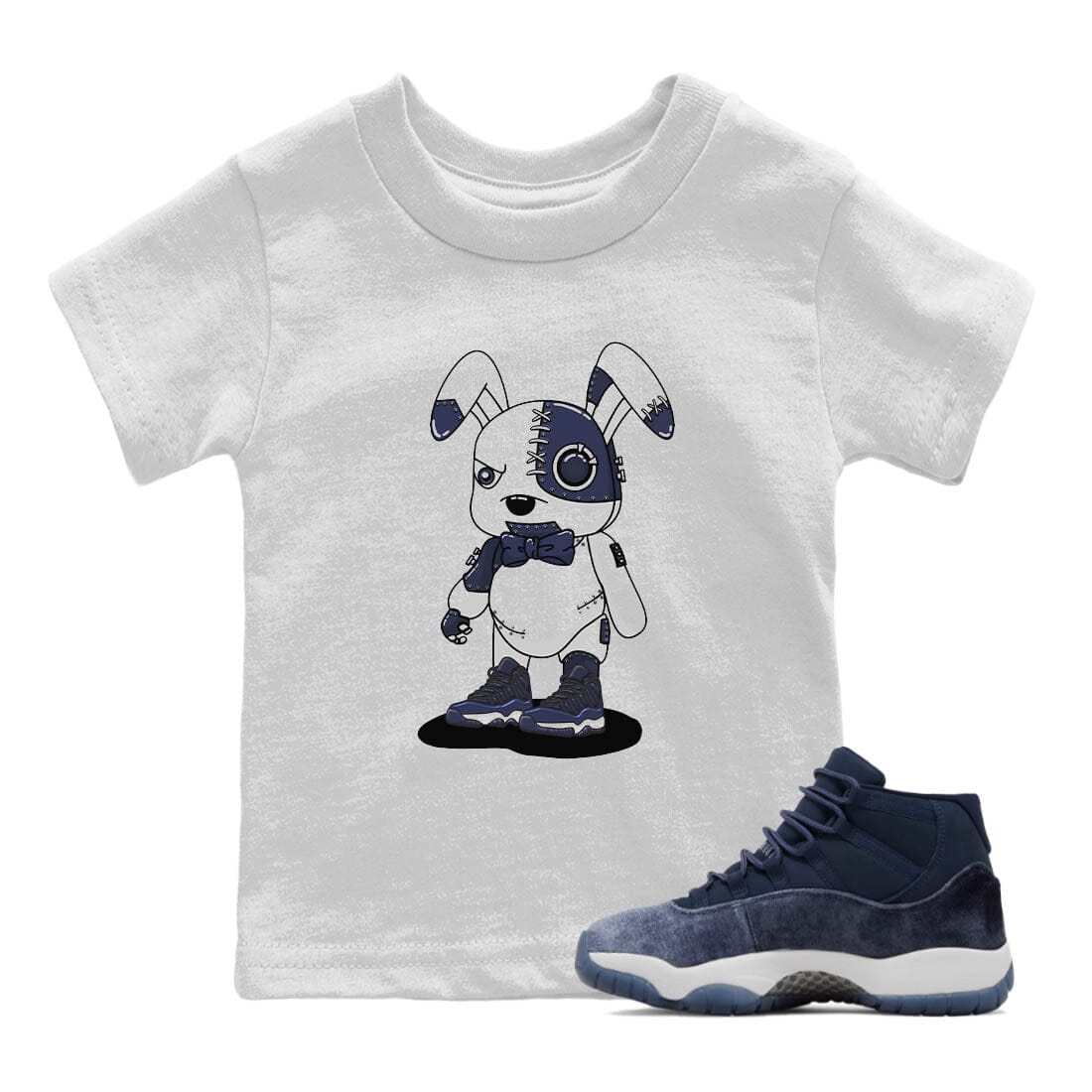 Cyborg Bunny Kids Tops - Air Jordan 11 Midnight Navy