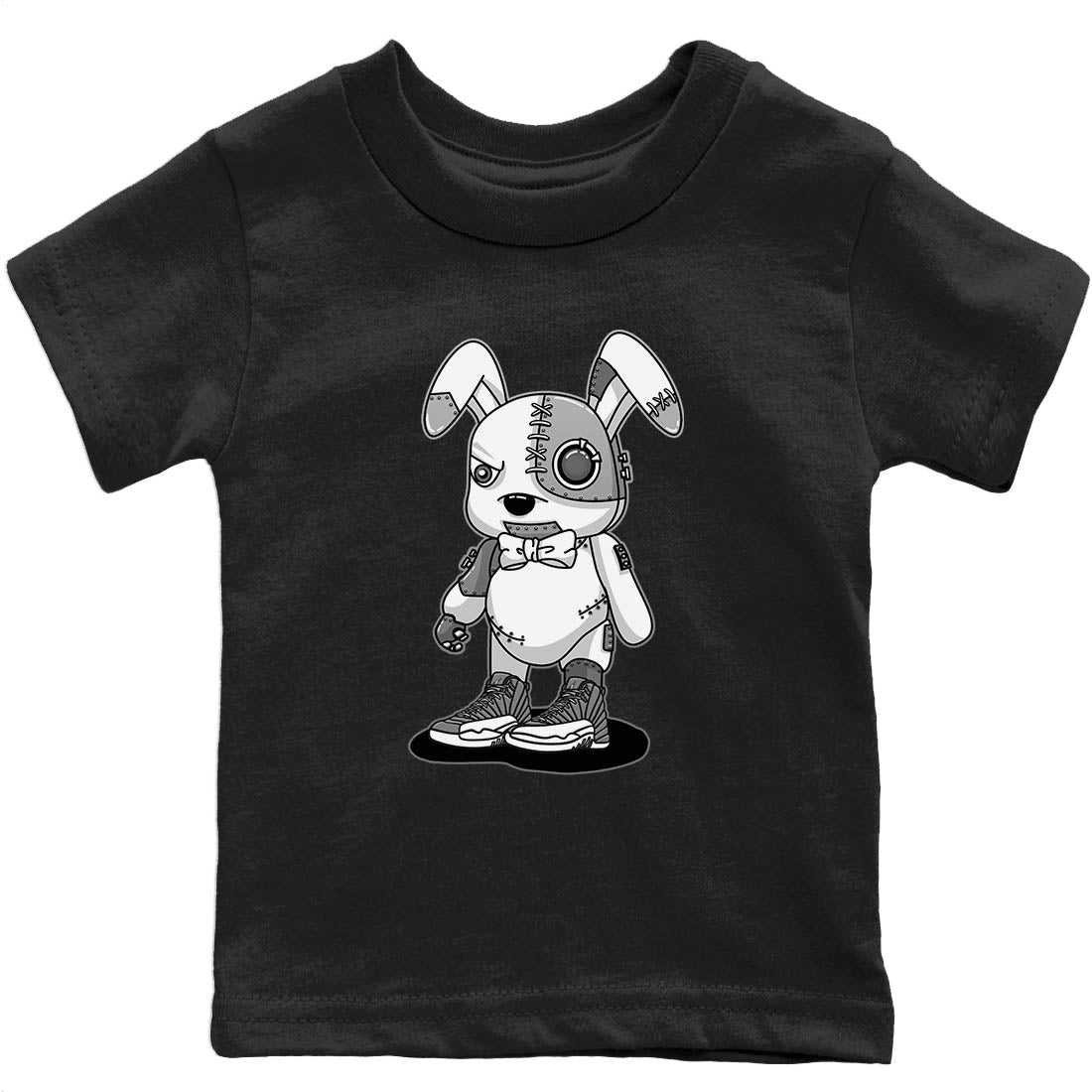 Cyborg Bunny Kids Tops - Air Jordan 12 Stealth