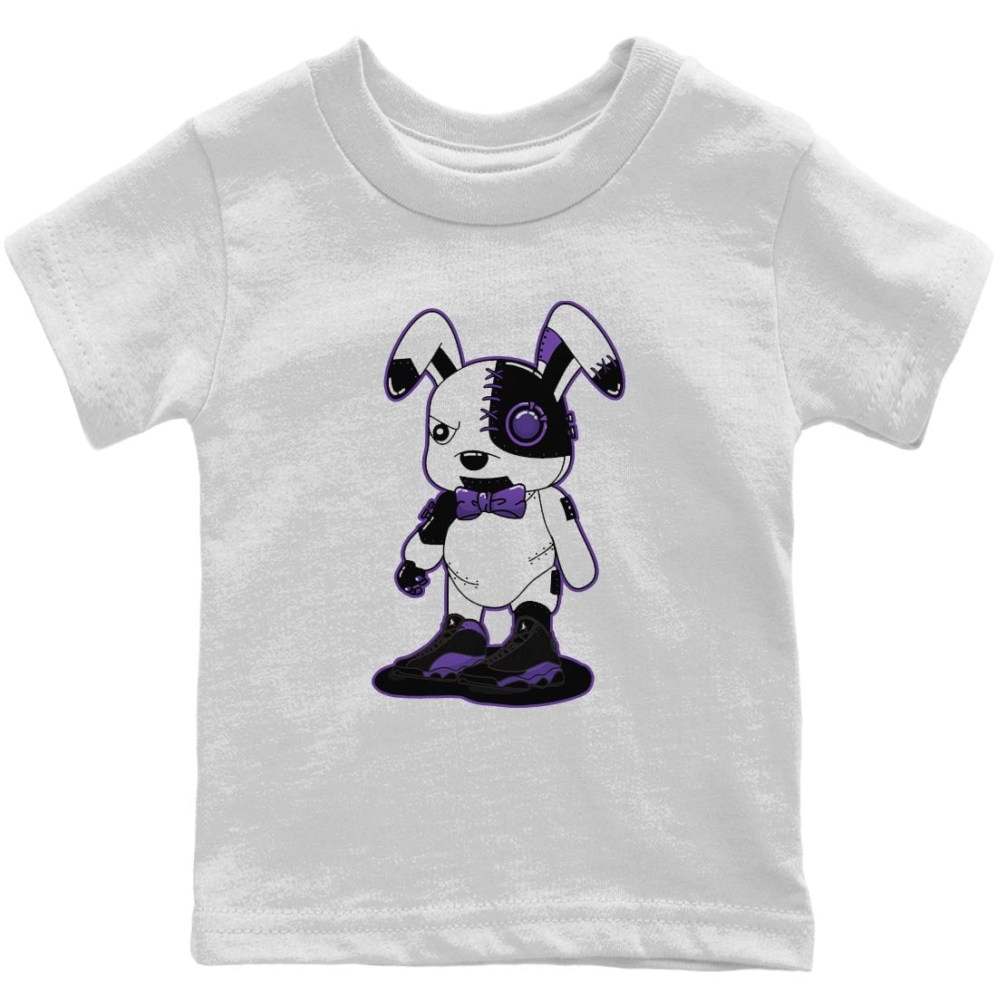 Cyborg Bunny Kids Tops - Air Jordan 13 Court Purple