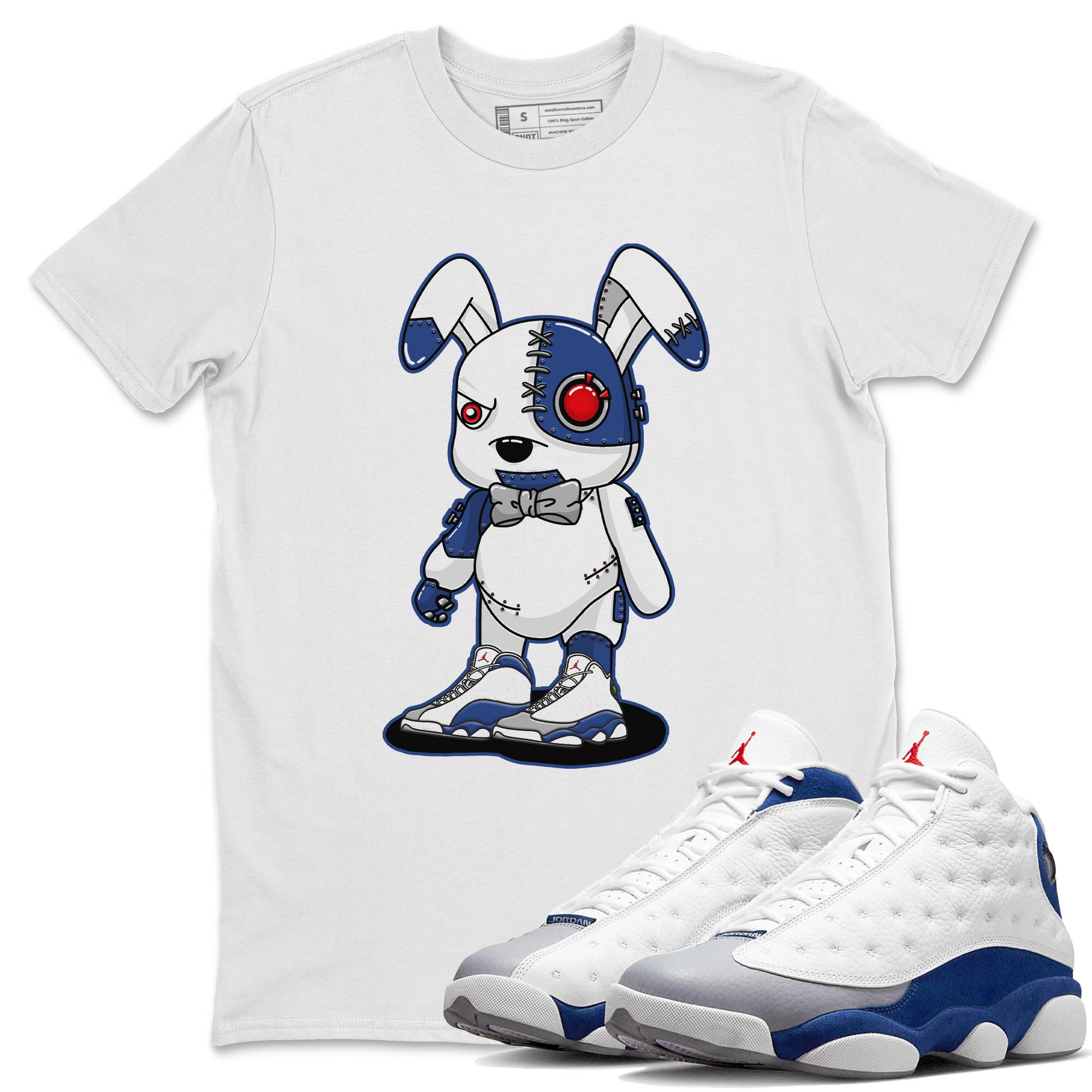 Cyborg Bunny Unisex Tops - Air Jordan 13 French Blue