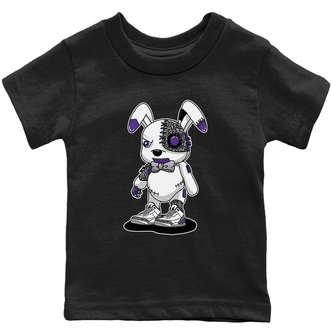 Cyborg Bunny Kids Tops - Air Jordan 3 Dark Iris