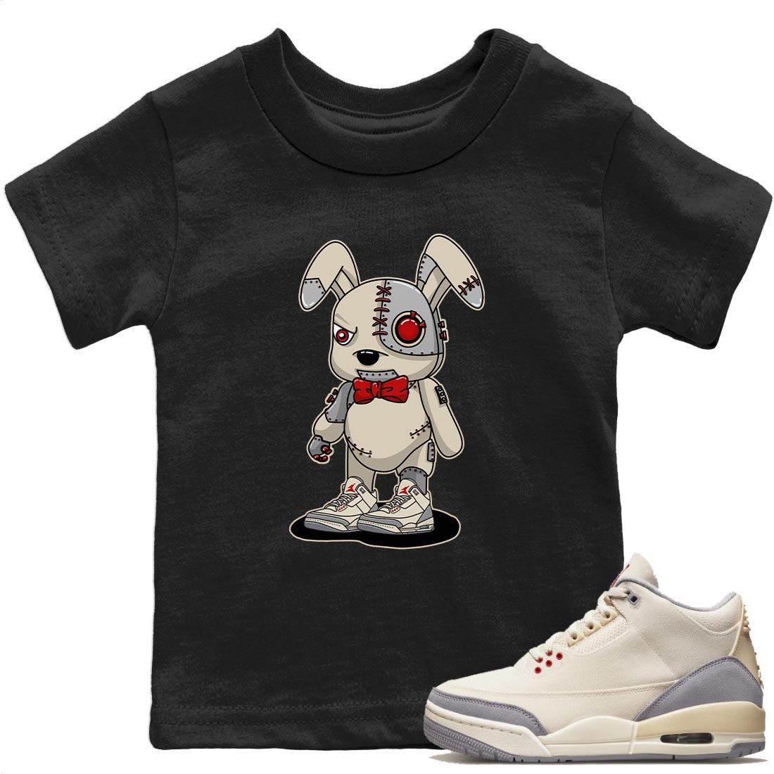 Cyborg Bunny Kids Tops - Air Jordan 3 Muslin