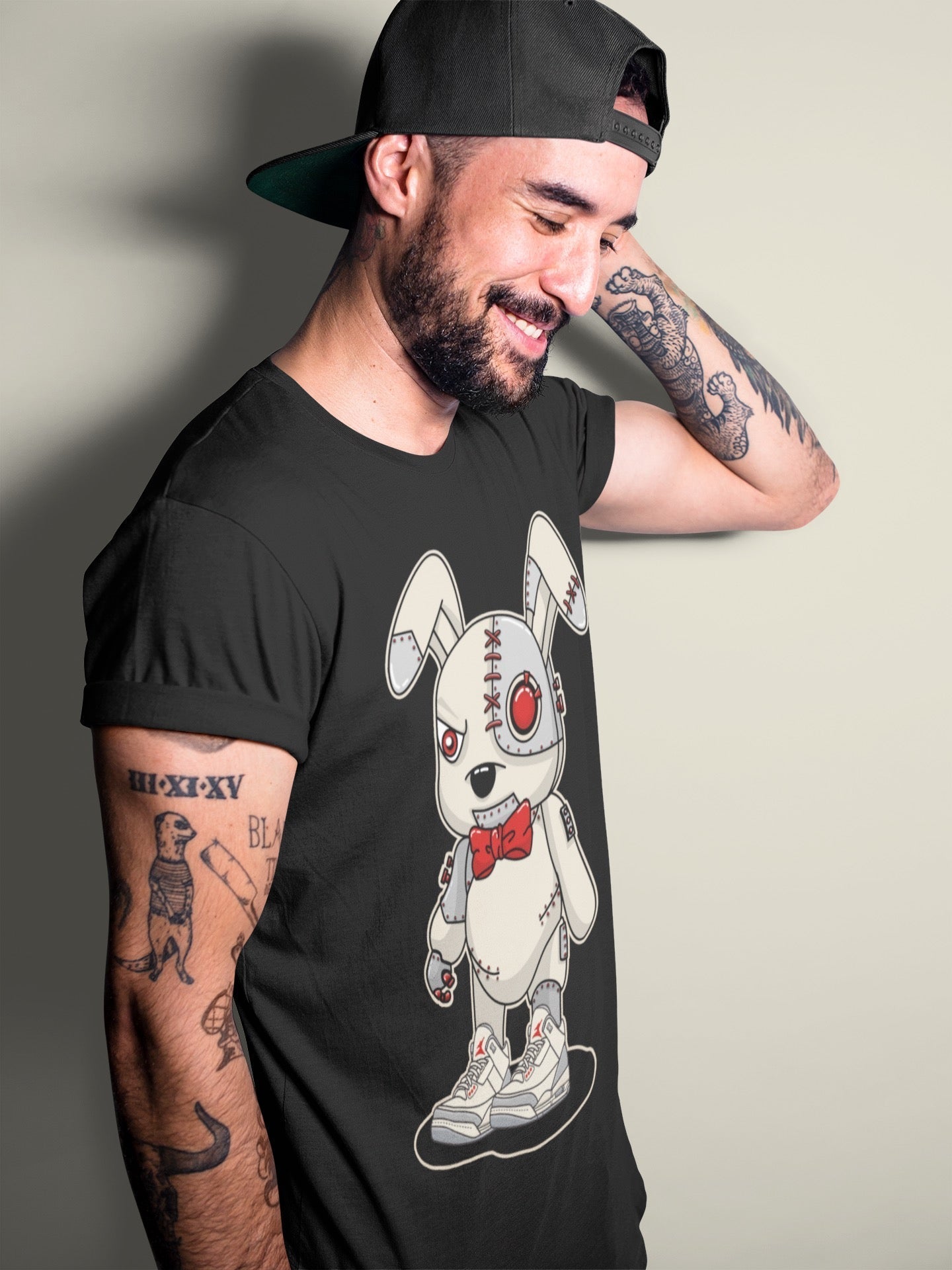 Cyborg Bunny Unisex Tops - Air Jordan 3 Muslin