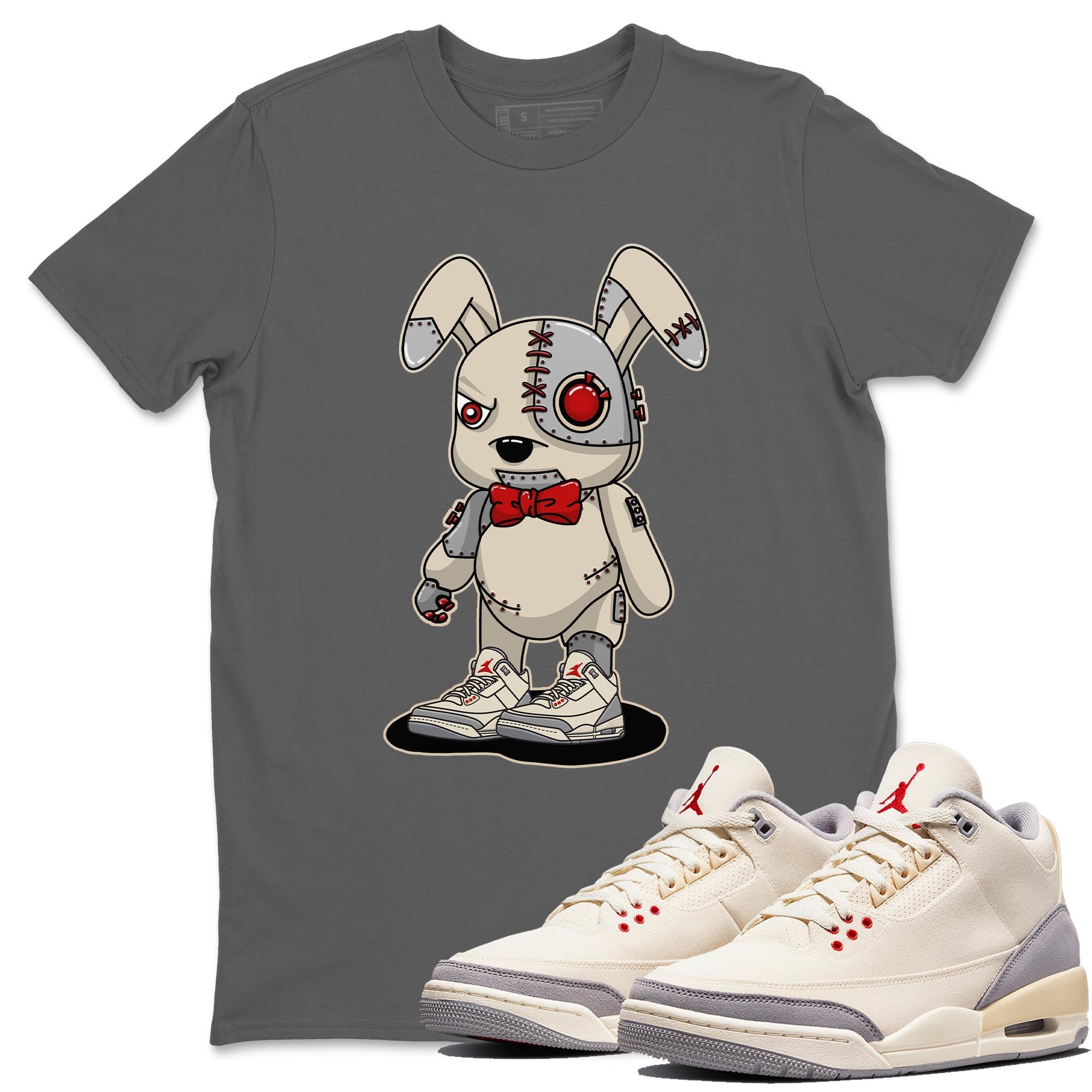 Cyborg Bunny Unisex Tops - Air Jordan 3 Muslin