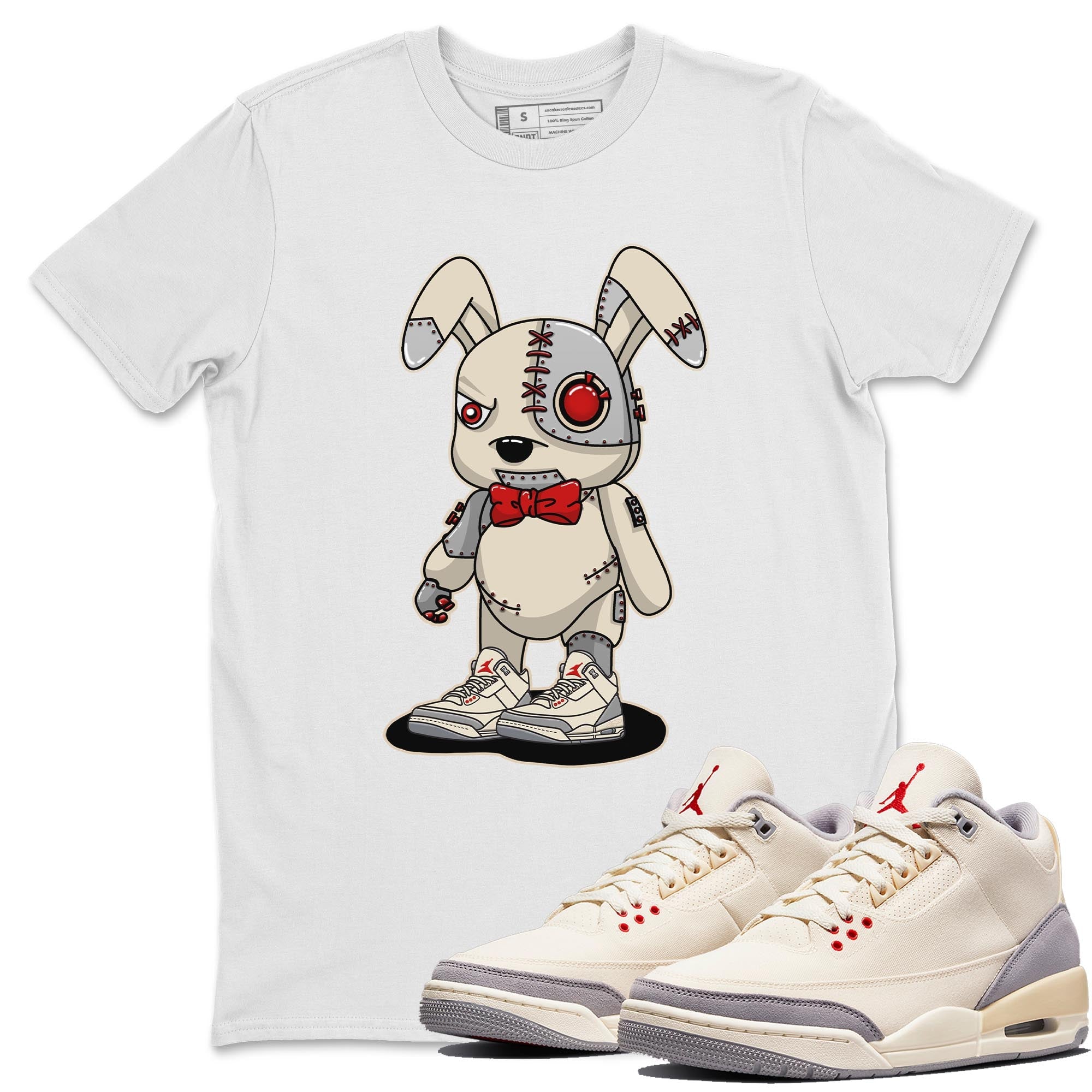 Cyborg Bunny Unisex Tops - Air Jordan 3 Muslin