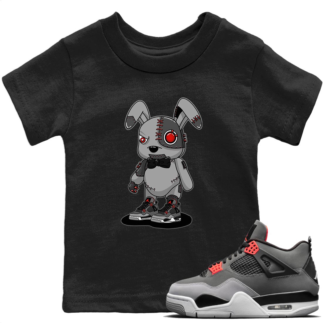 Cyborg Bunny Kids Tops - Air Jordan 4 Infrared