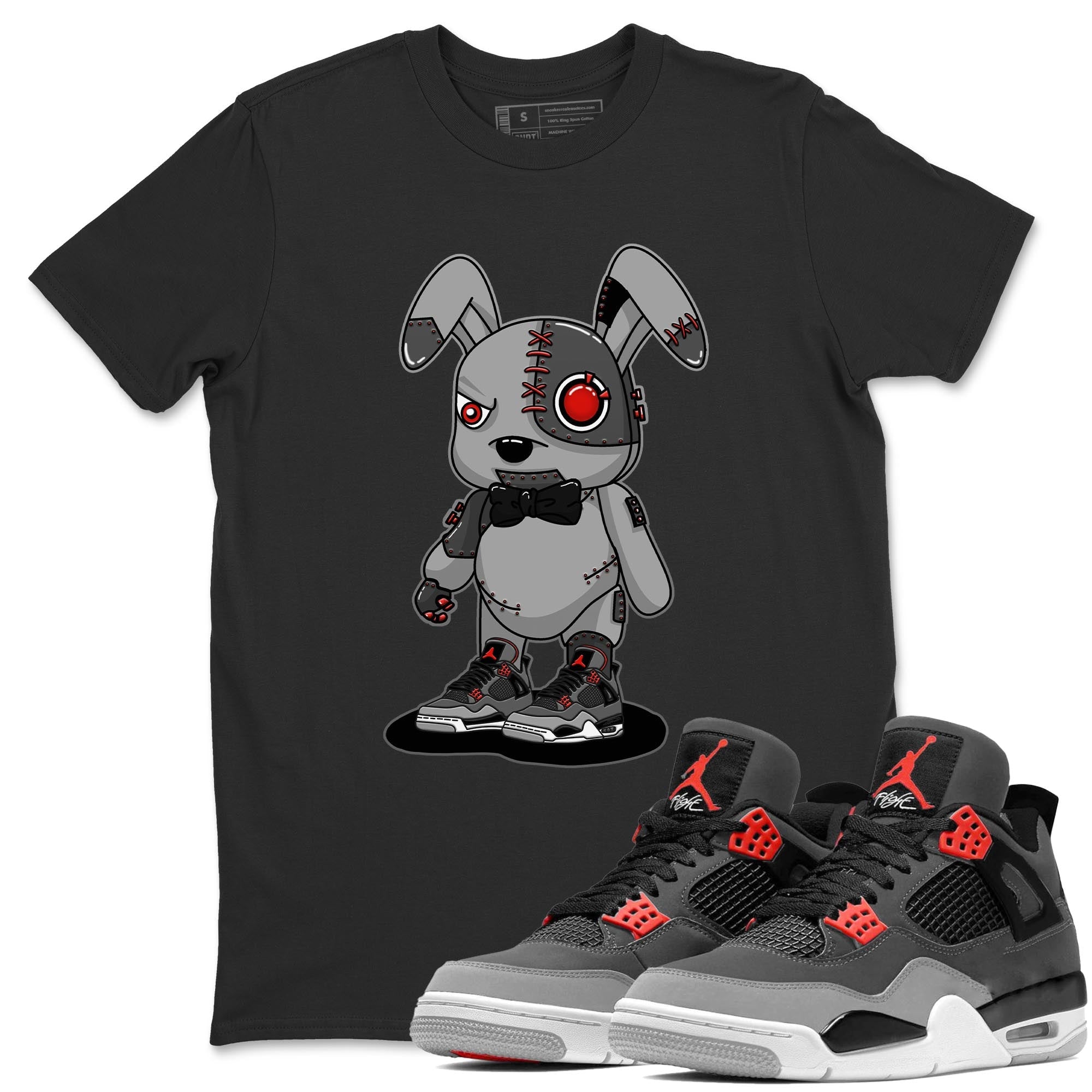 Cyborg Bunny Unisex Tops - Air Jordan 4 Infrared