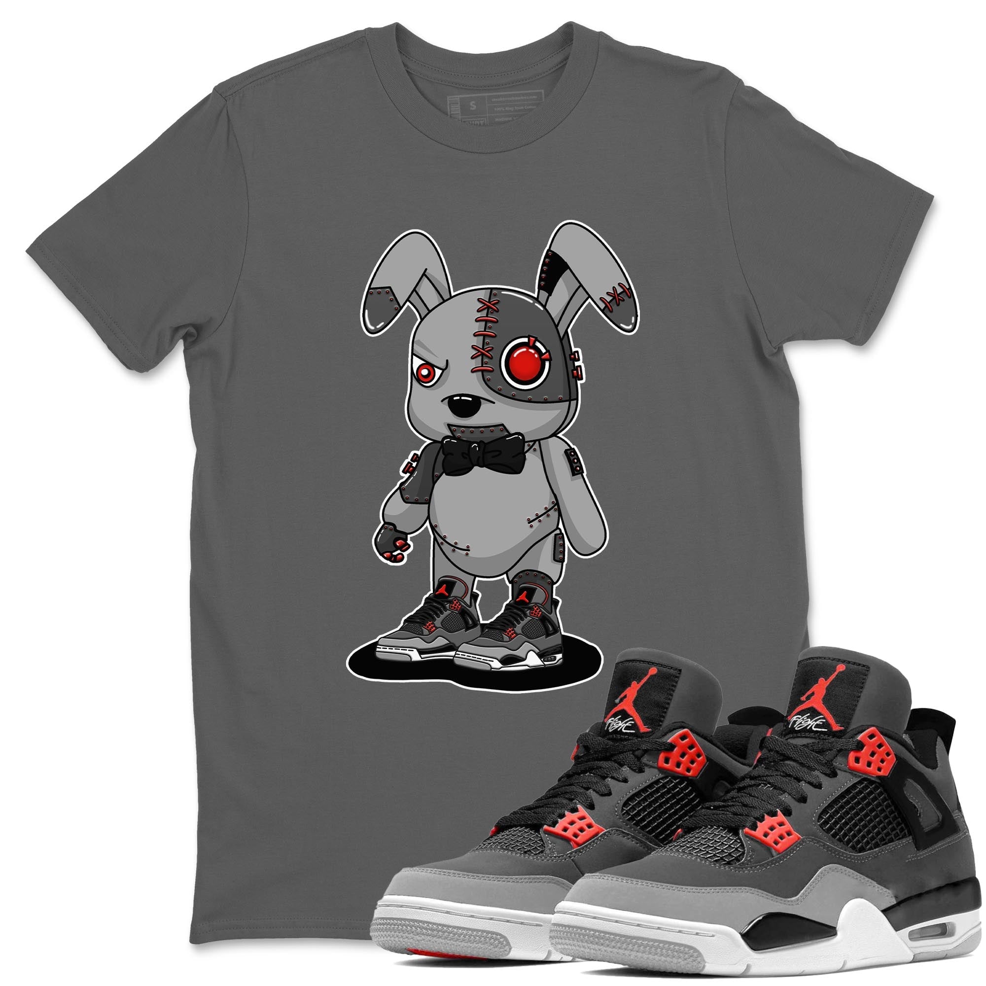 Cyborg Bunny Unisex Tops - Air Jordan 4 Infrared
