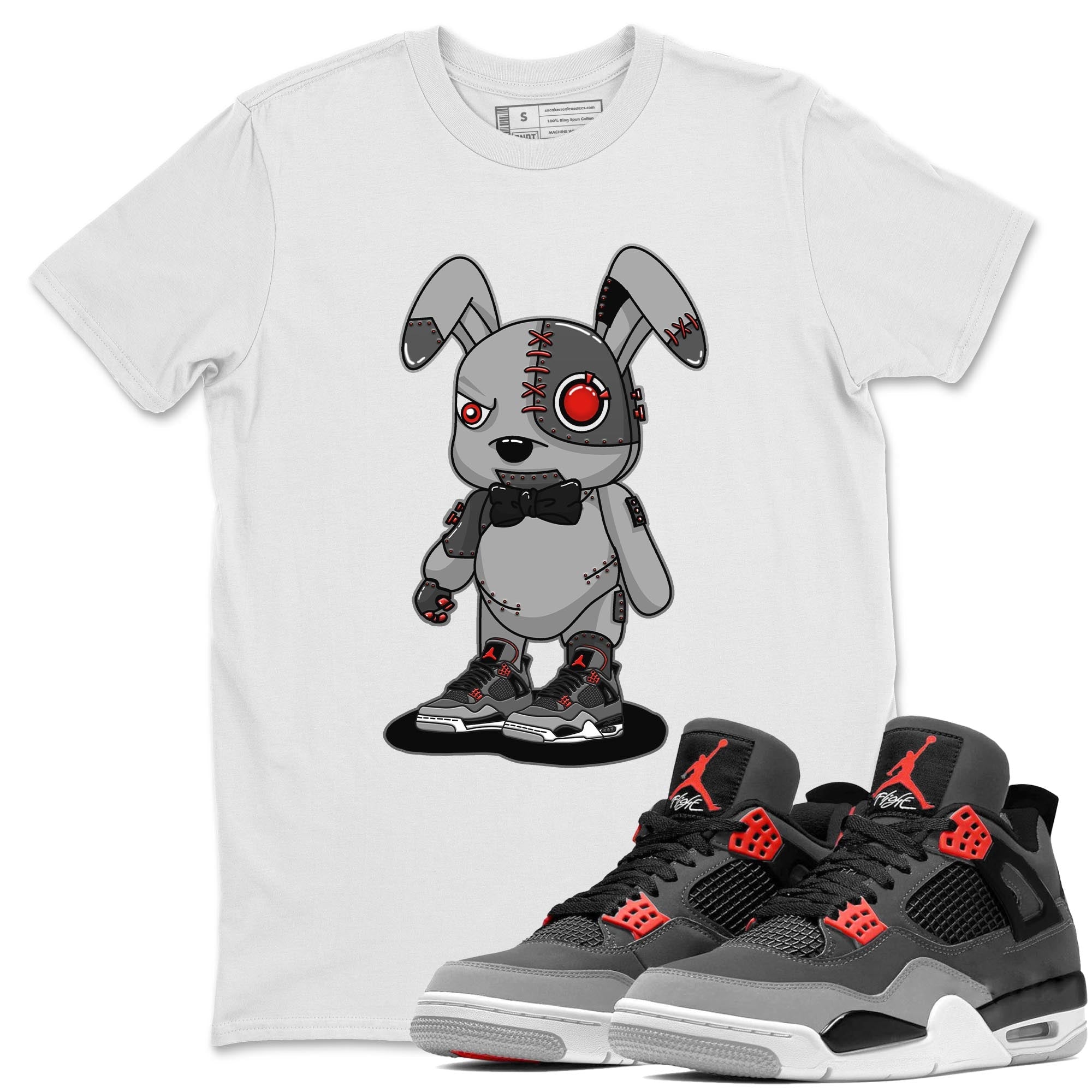 Cyborg Bunny Unisex Tops - Air Jordan 4 Infrared