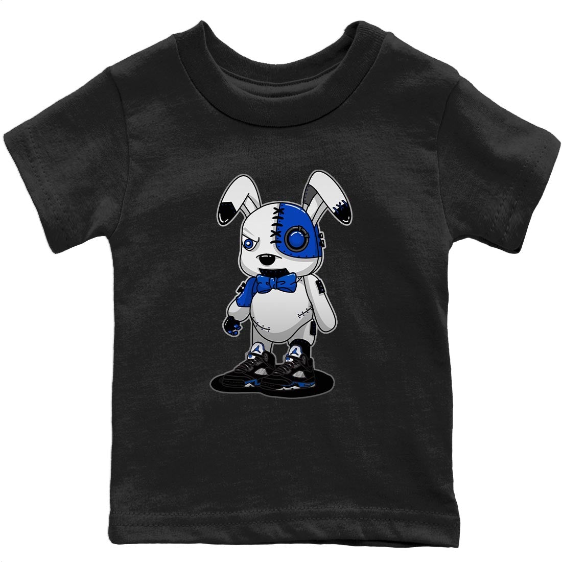 Cyborg Bunny Kids Tops - Air Jordan 5 Racer Blue