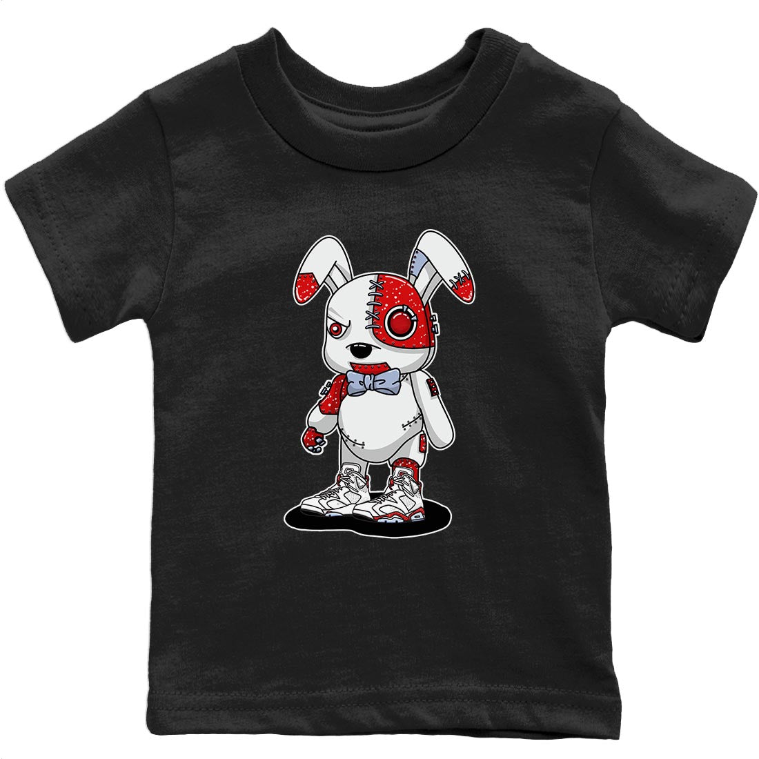 Cyborg Bunny Kids Tops - Air Jordan 6 Red Velvet Cookies
