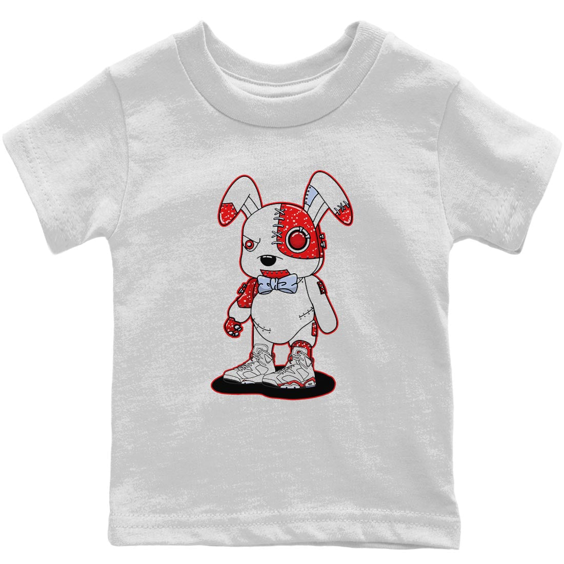 Cyborg Bunny Kids Tops - Air Jordan 6 Red Velvet Cookies