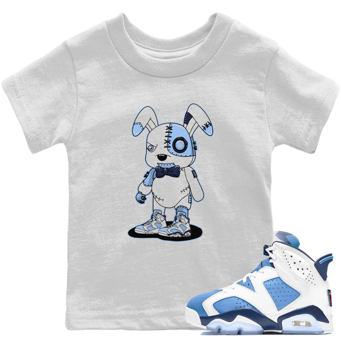 Cyborg Bunny Kids Tops - Air Jordan 6 UNC