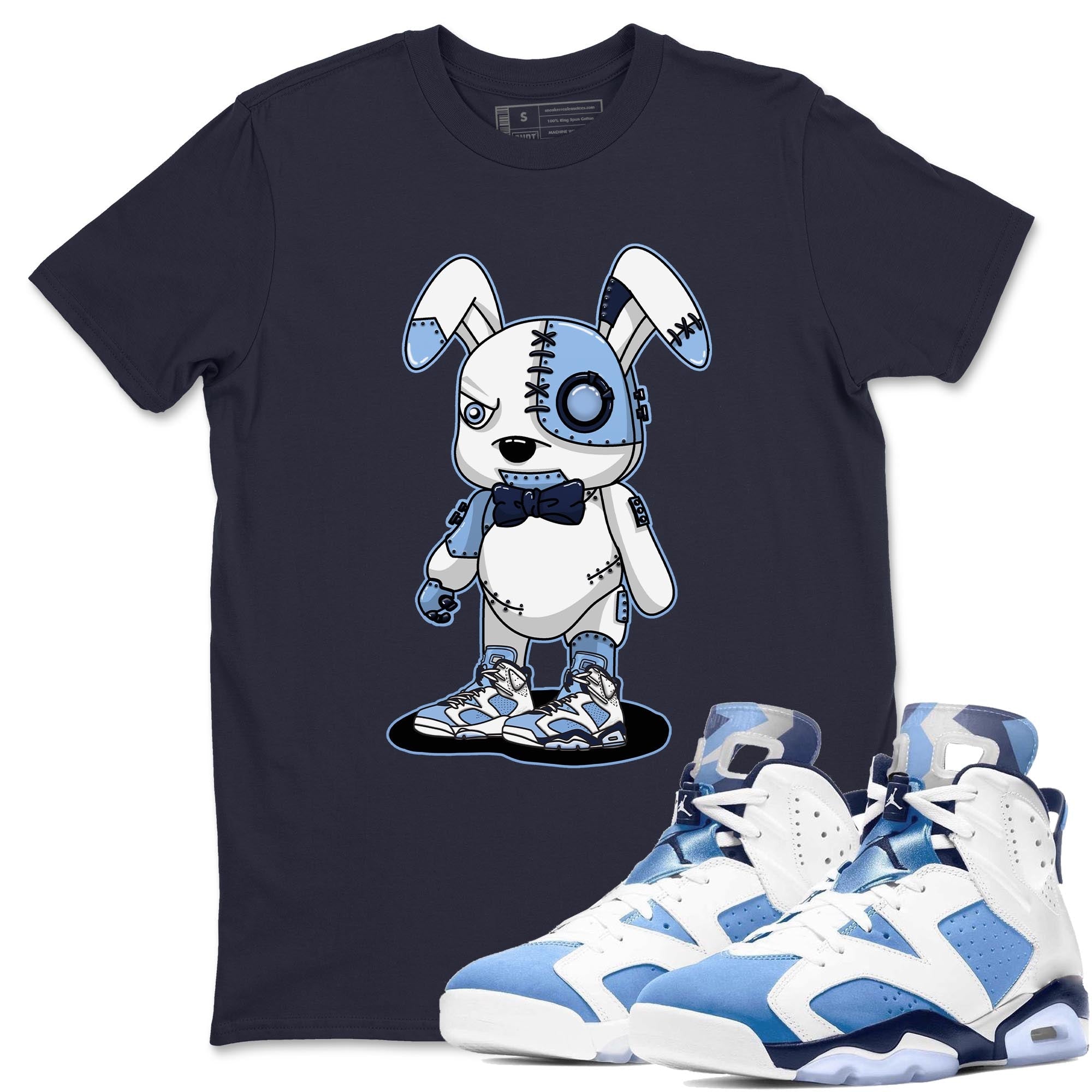 Cyborg Bunny Unisex Tops - Air Jordan 6 UNC