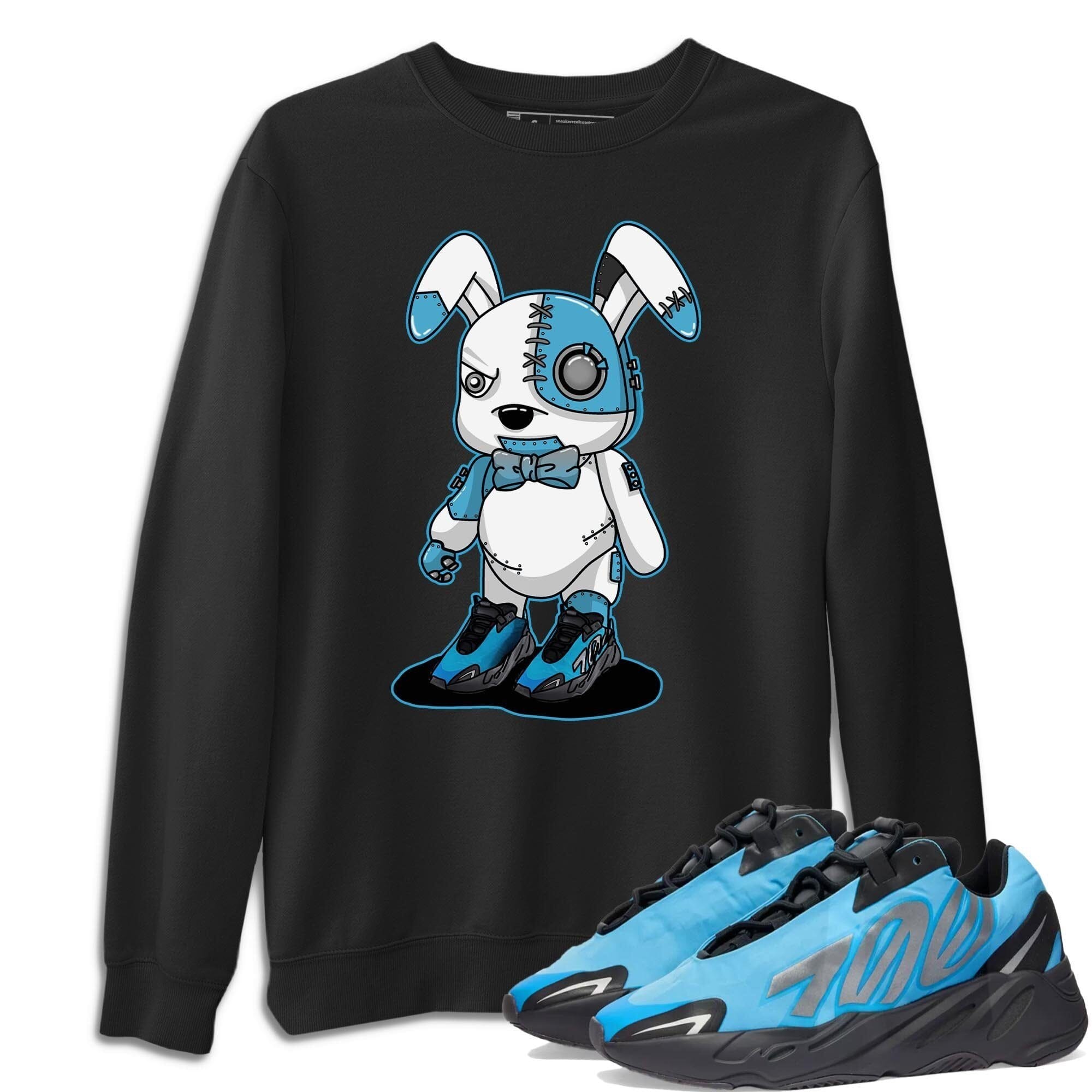 Cyborg Bunny Unisex Tops - Yeezy 700 Bright Cyan