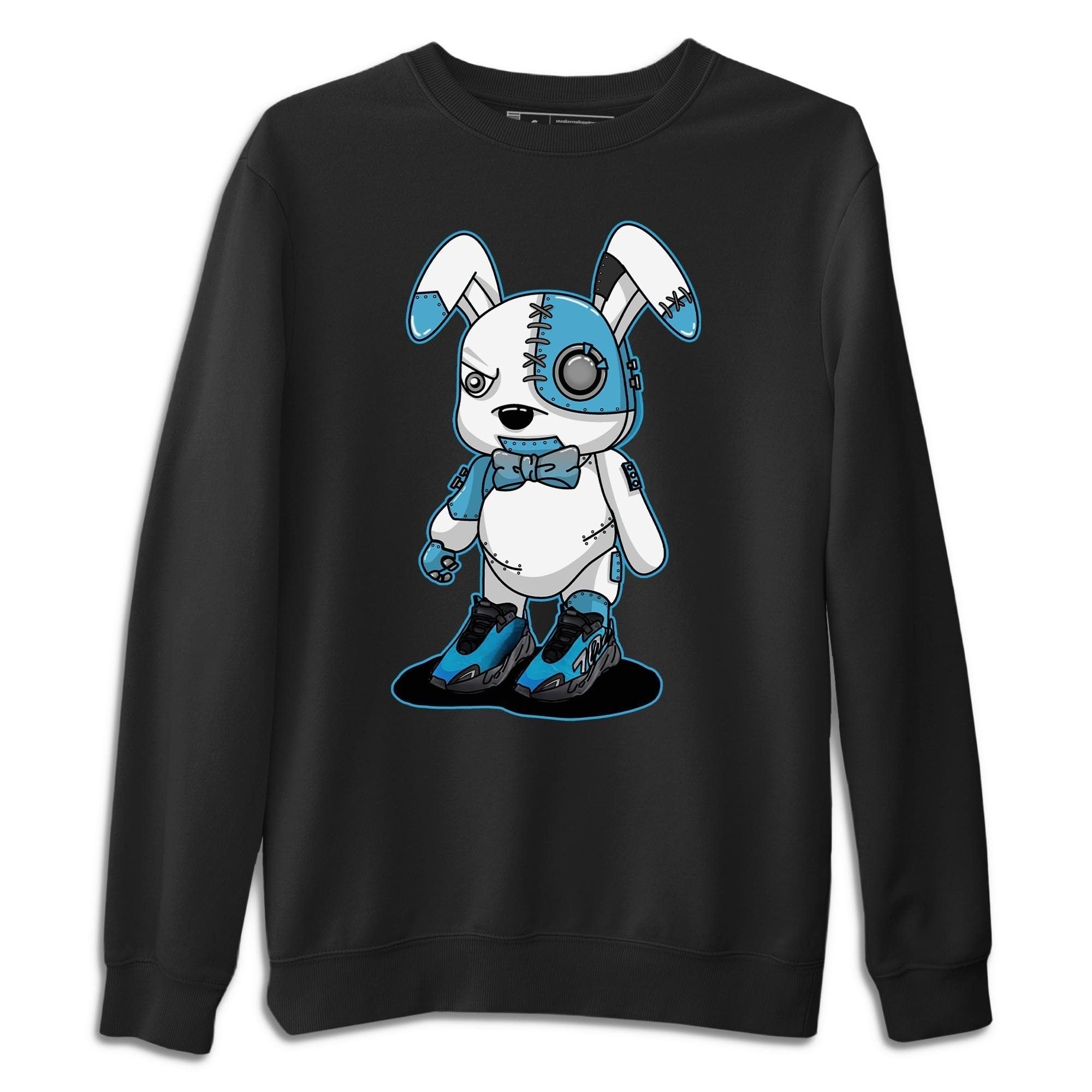 Cyborg Bunny Unisex Tops - Yeezy 700 Bright Cyan