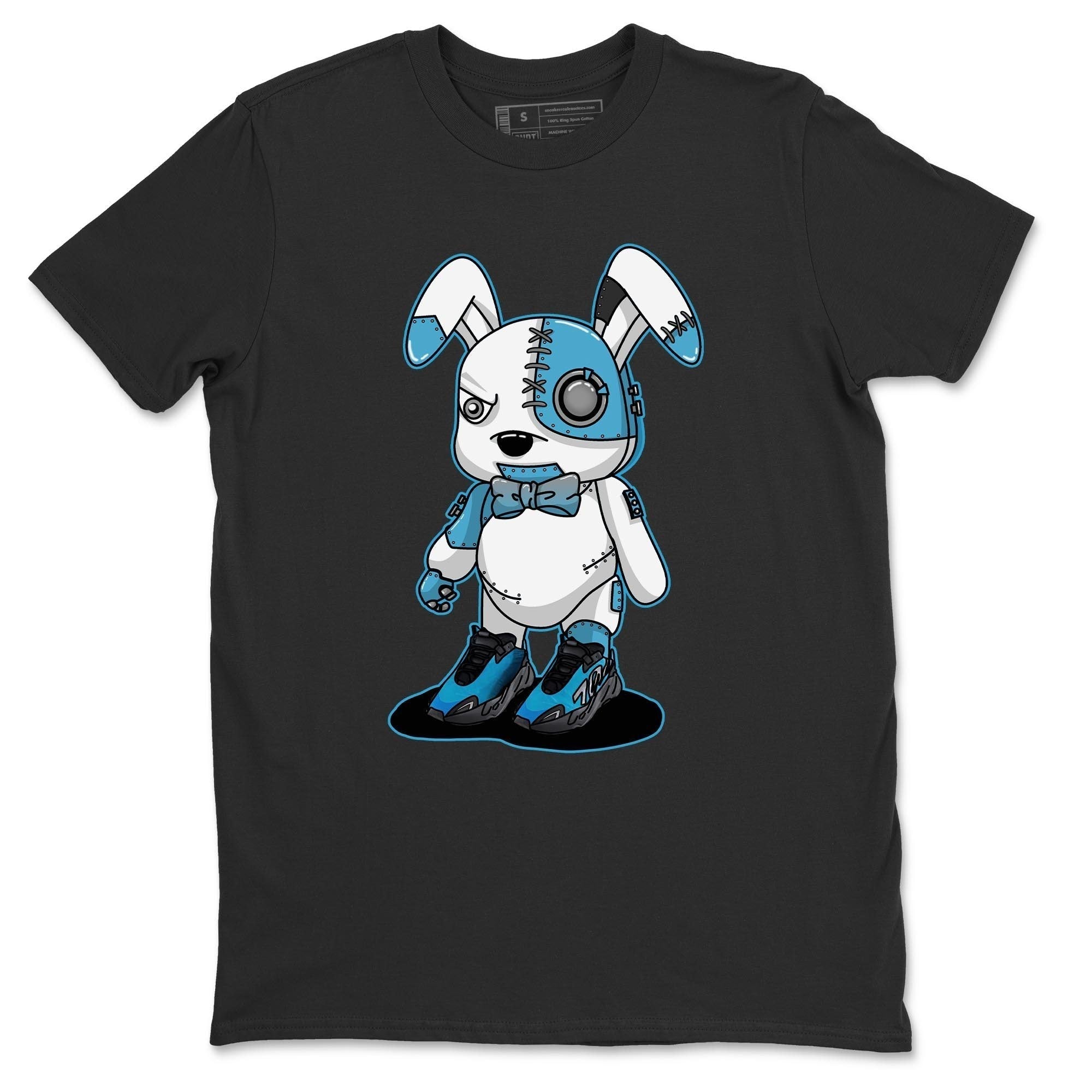 Cyborg Bunny Unisex Tops - Yeezy 700 Bright Cyan