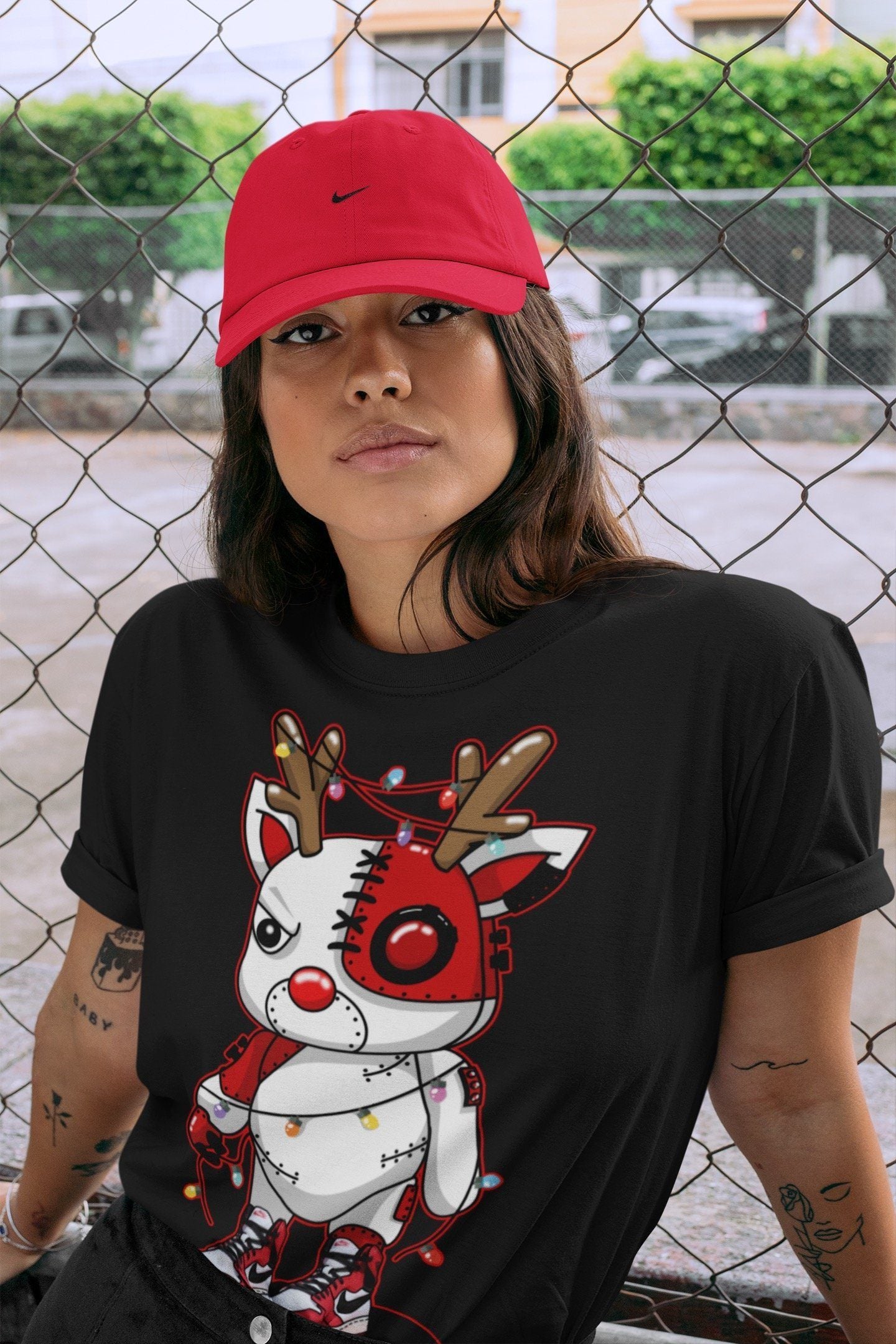 Cyborg Reindeer Unisex Tops - Air Jordan 1 Chicago