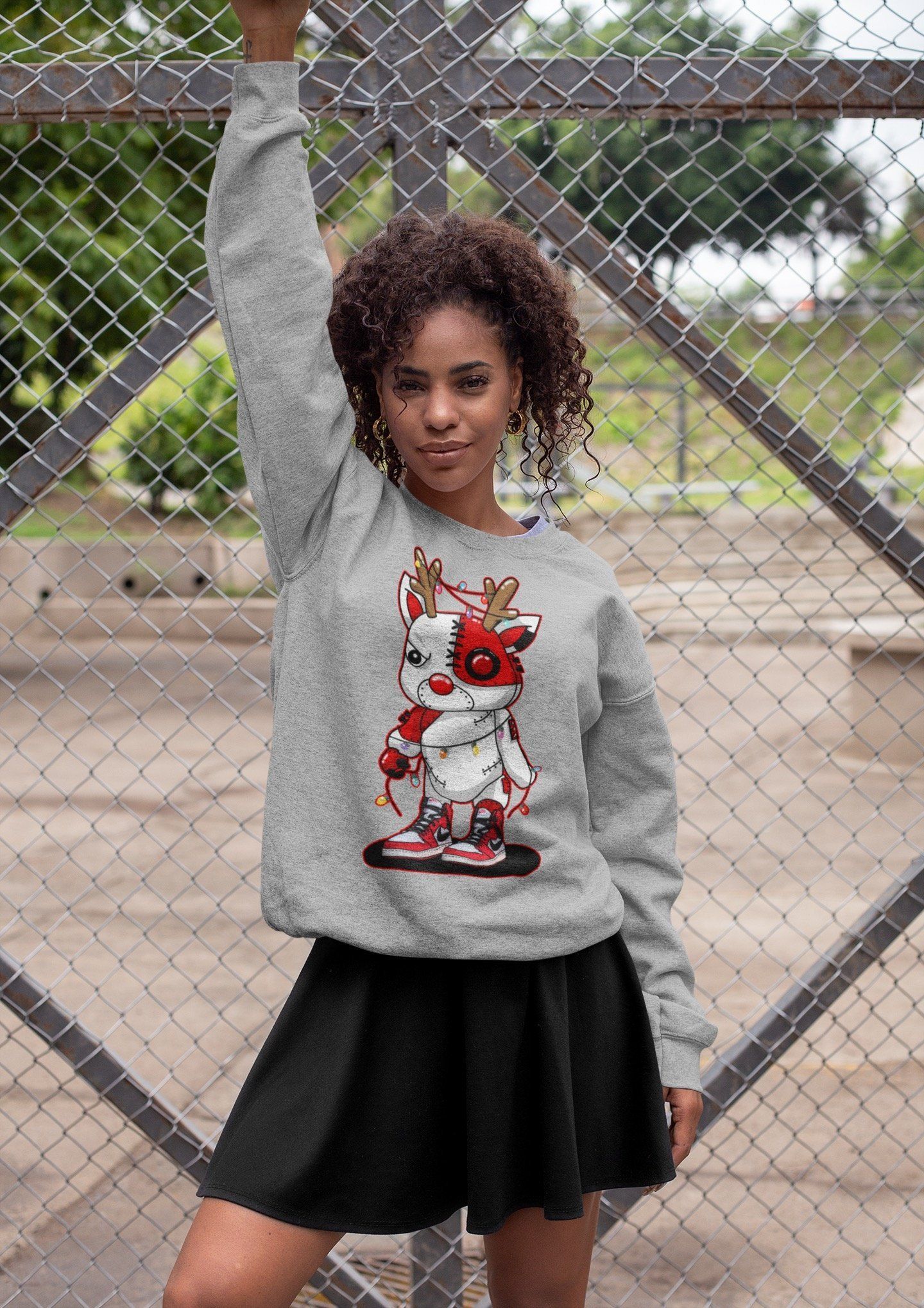 Cyborg Reindeer Unisex Tops - Air Jordan 1 Chicago