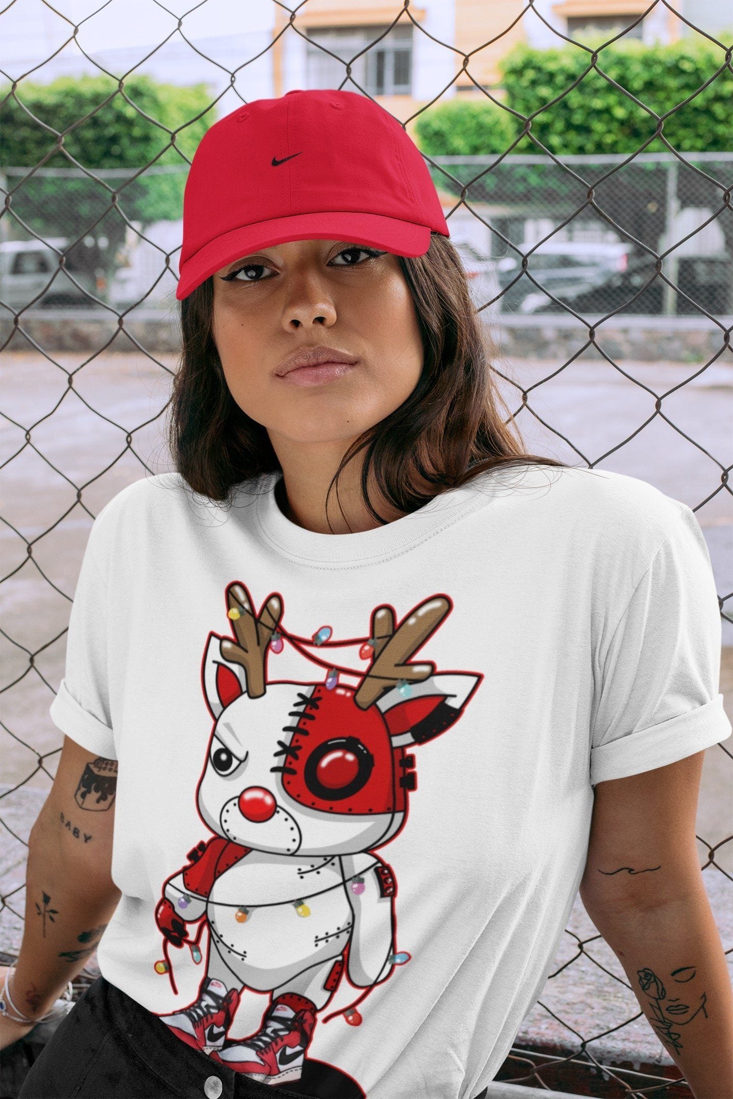 Cyborg Reindeer Unisex Tops - Air Jordan 1 Chicago