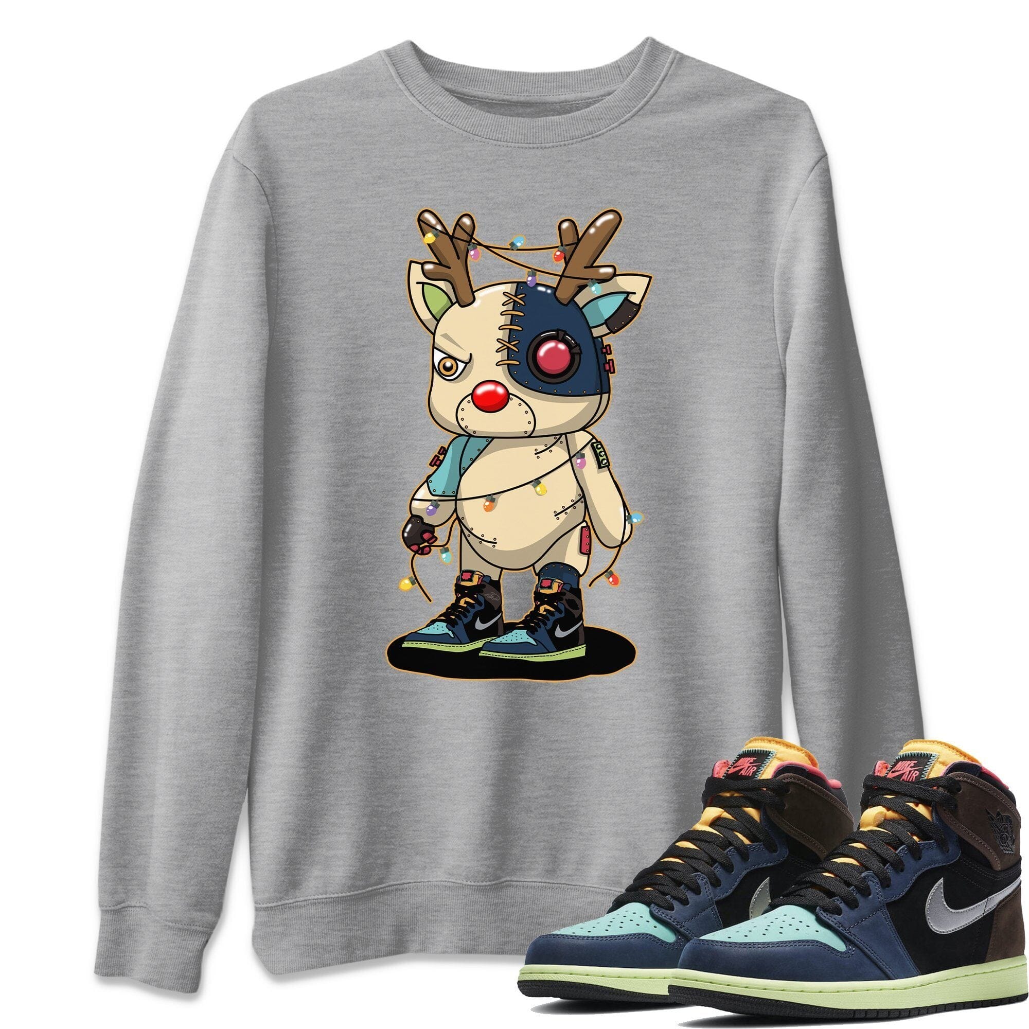Cyborg Reindeer Unisex Tops - Air Jordan 1 Bio Hack