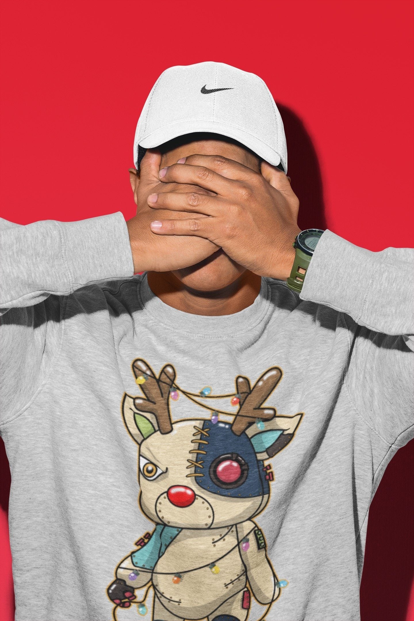 Cyborg Reindeer Unisex Tops - Air Jordan 1 Bio Hack