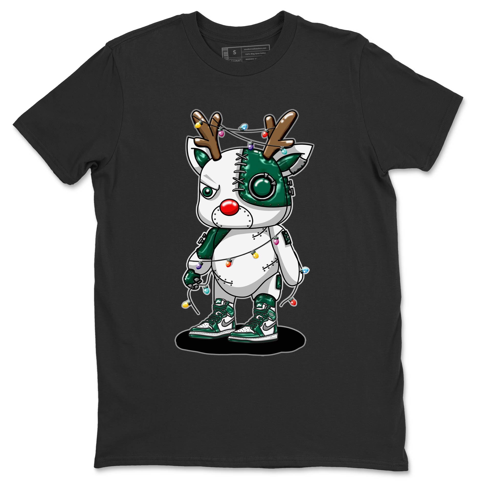 Cyborg Reindeer Unisex Tops - Air Jordan 1 Gorge Green