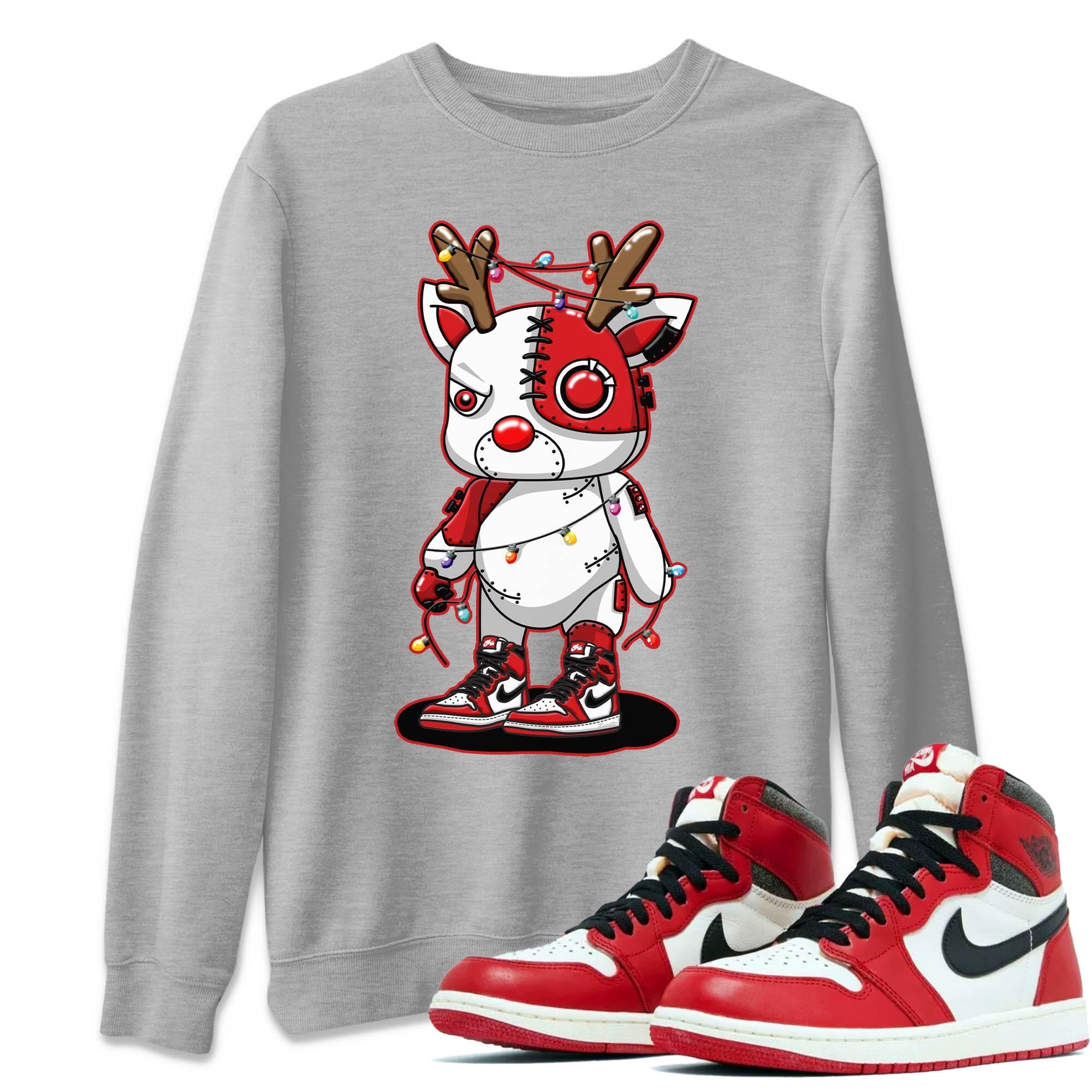 Cyborg Reindeer Unisex Tops - Air Jordan 1 Lost & Found