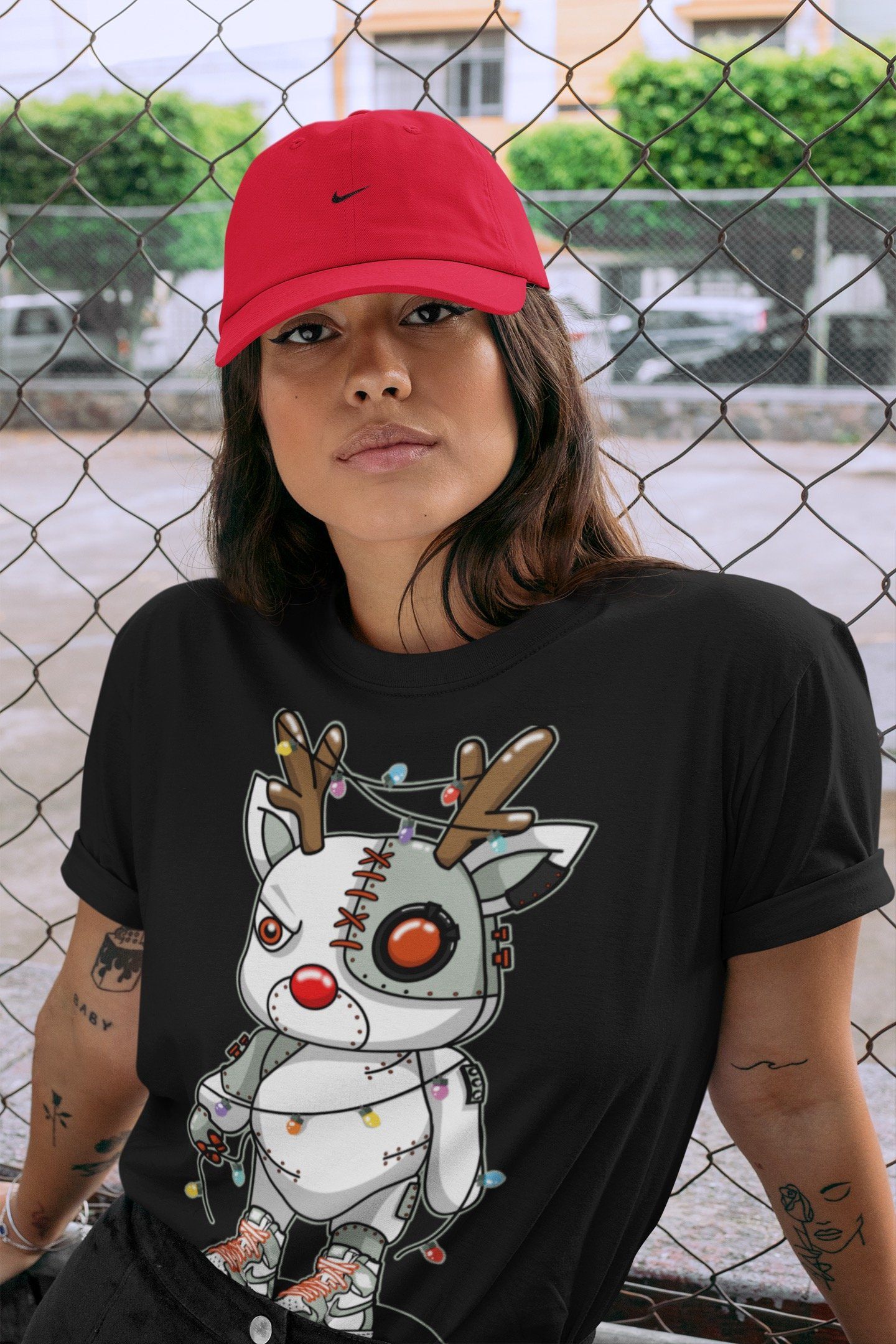 Cyborg Reindeer Unisex Tops - Air Jordan 1 Seafoam