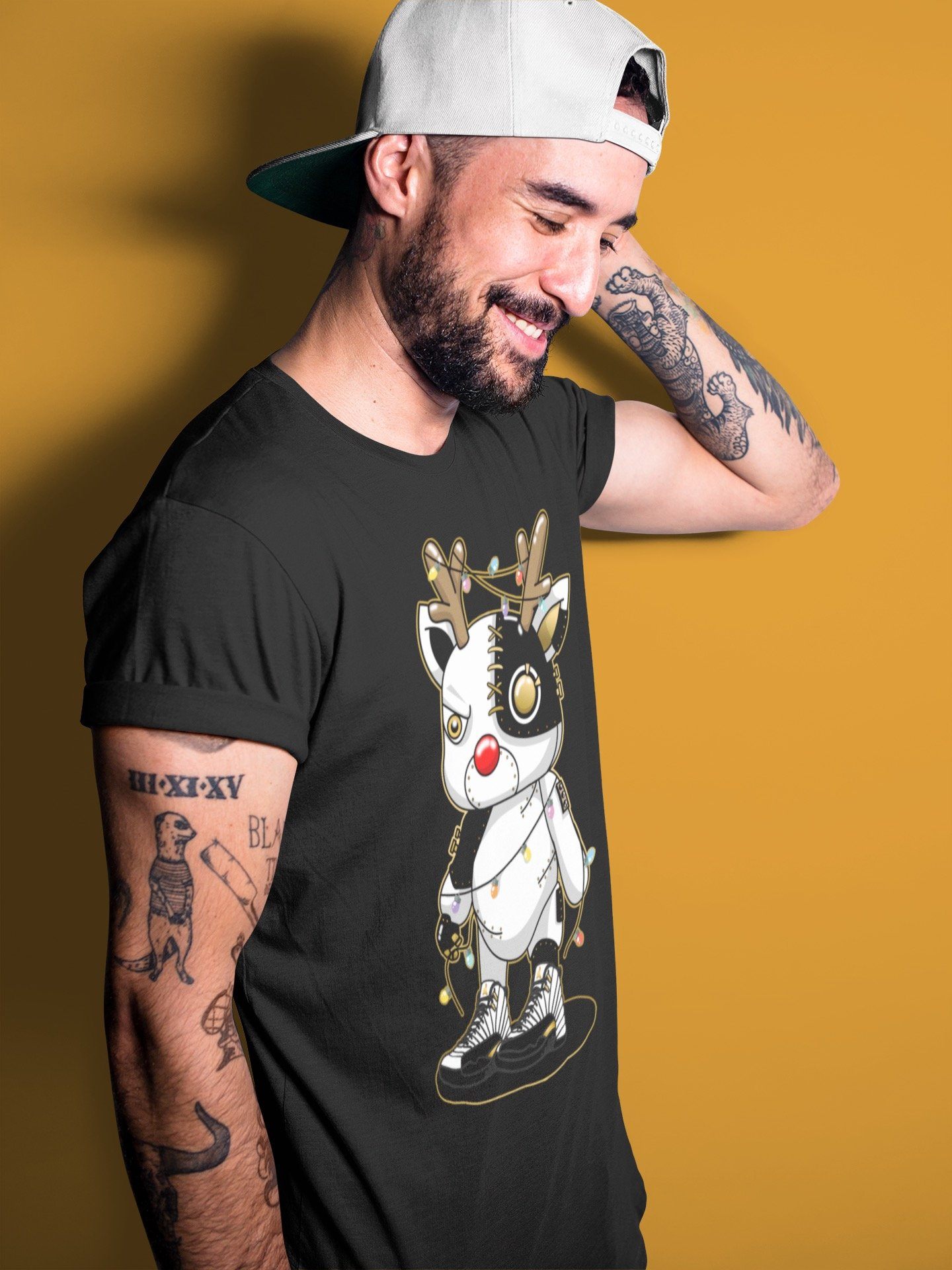 Cyborg Reindeer Unisex Tops - Air Jordan 12 Royalty