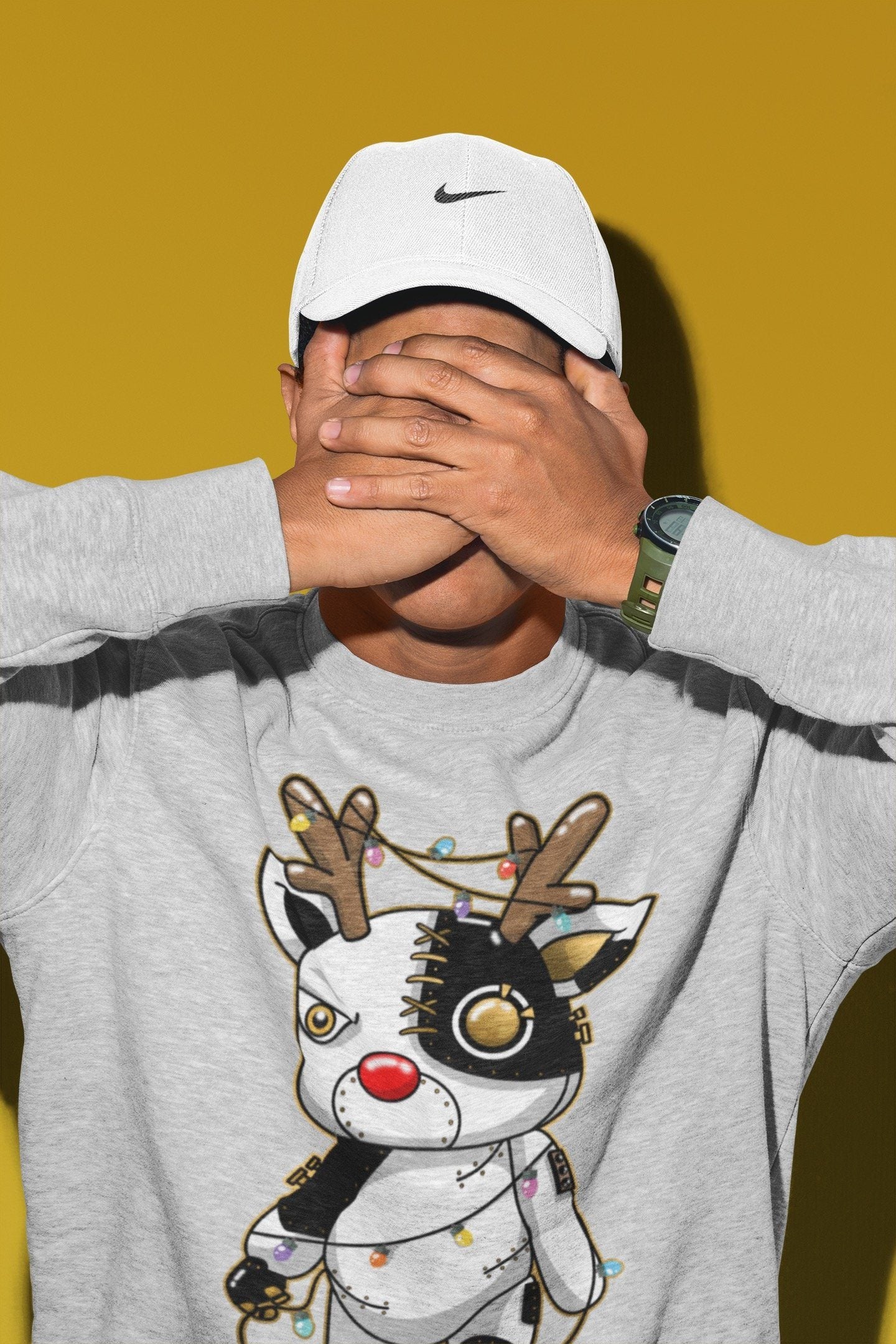 Cyborg Reindeer Unisex Tops - Air Jordan 12 Royalty