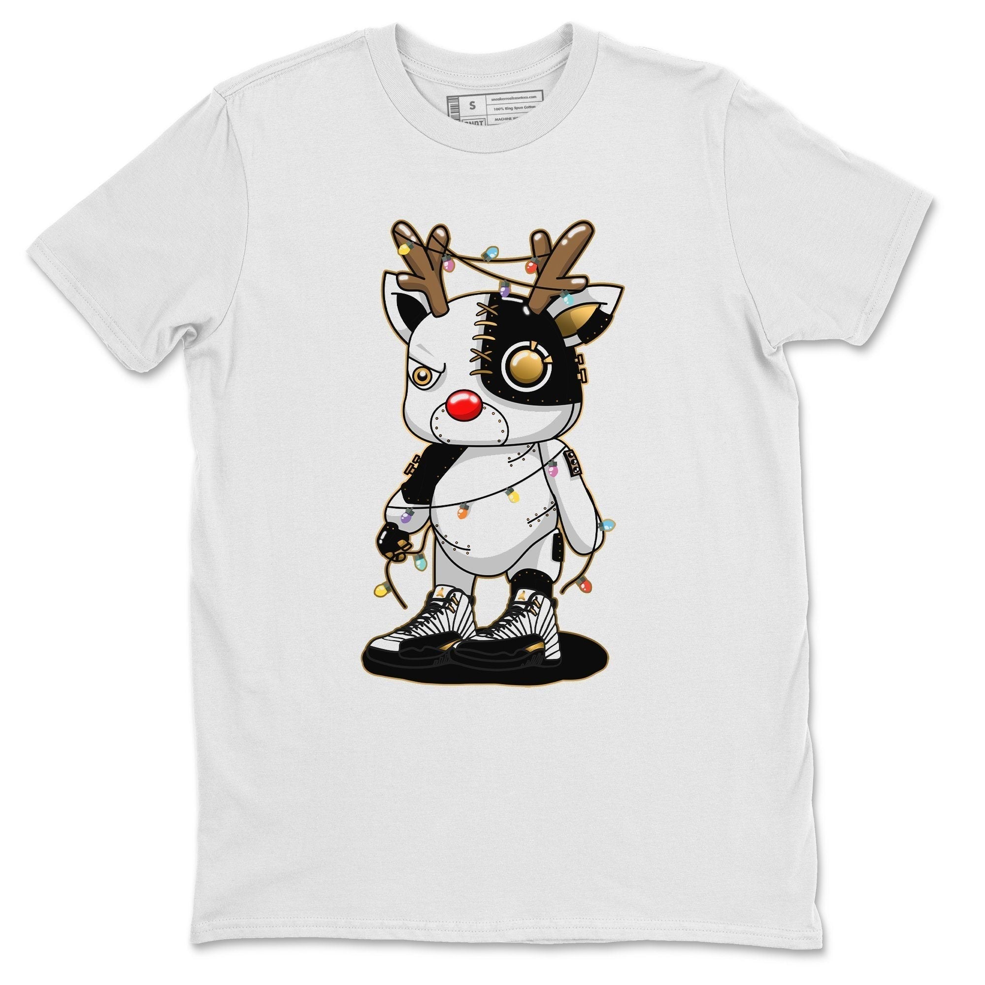 Cyborg Reindeer Unisex Tops - Air Jordan 12 Royalty