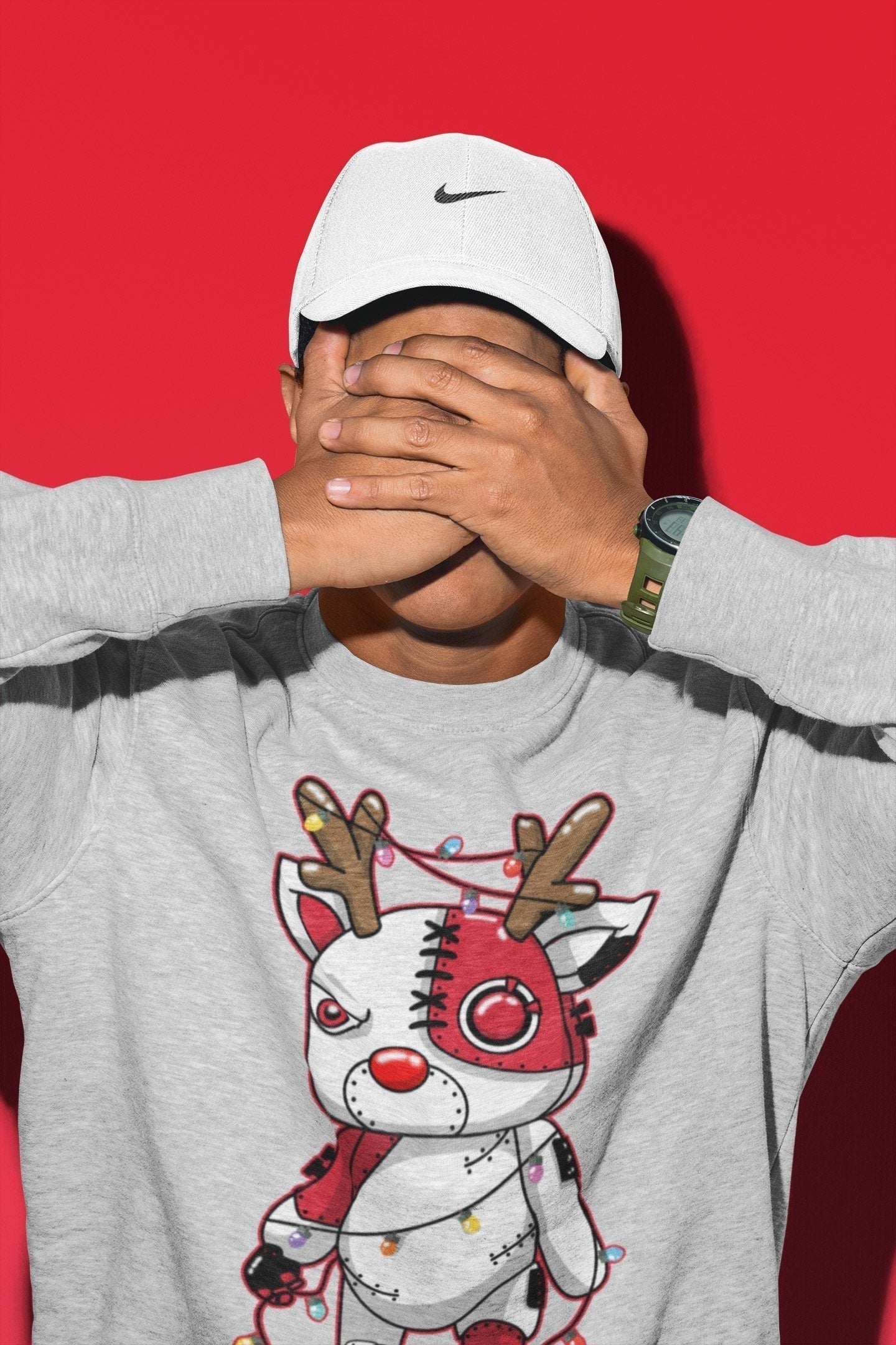 Cyborg Reindeer Unisex Tops - Air Jordan 12 Twist