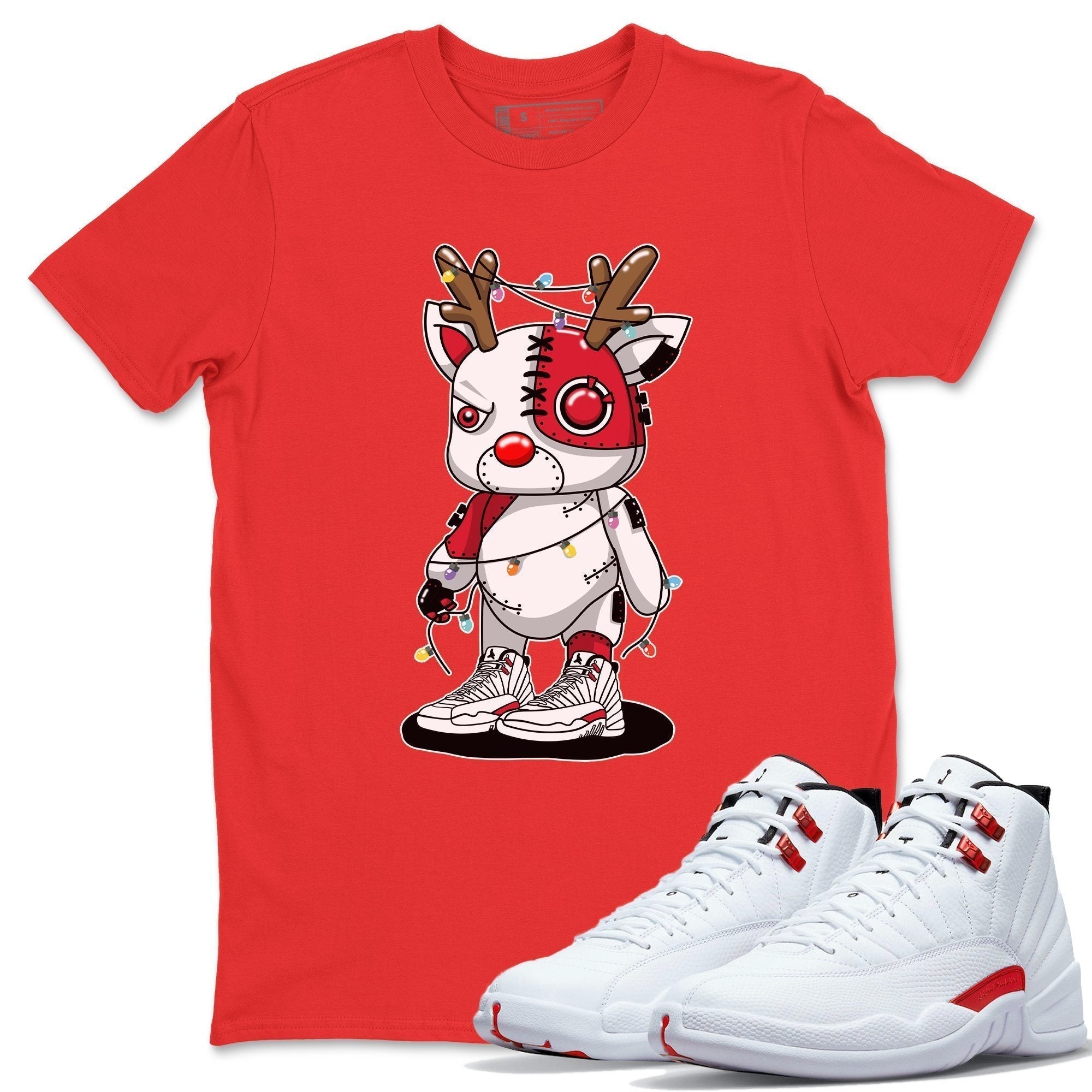 Cyborg Reindeer Unisex Tops - Air Jordan 12 Twist