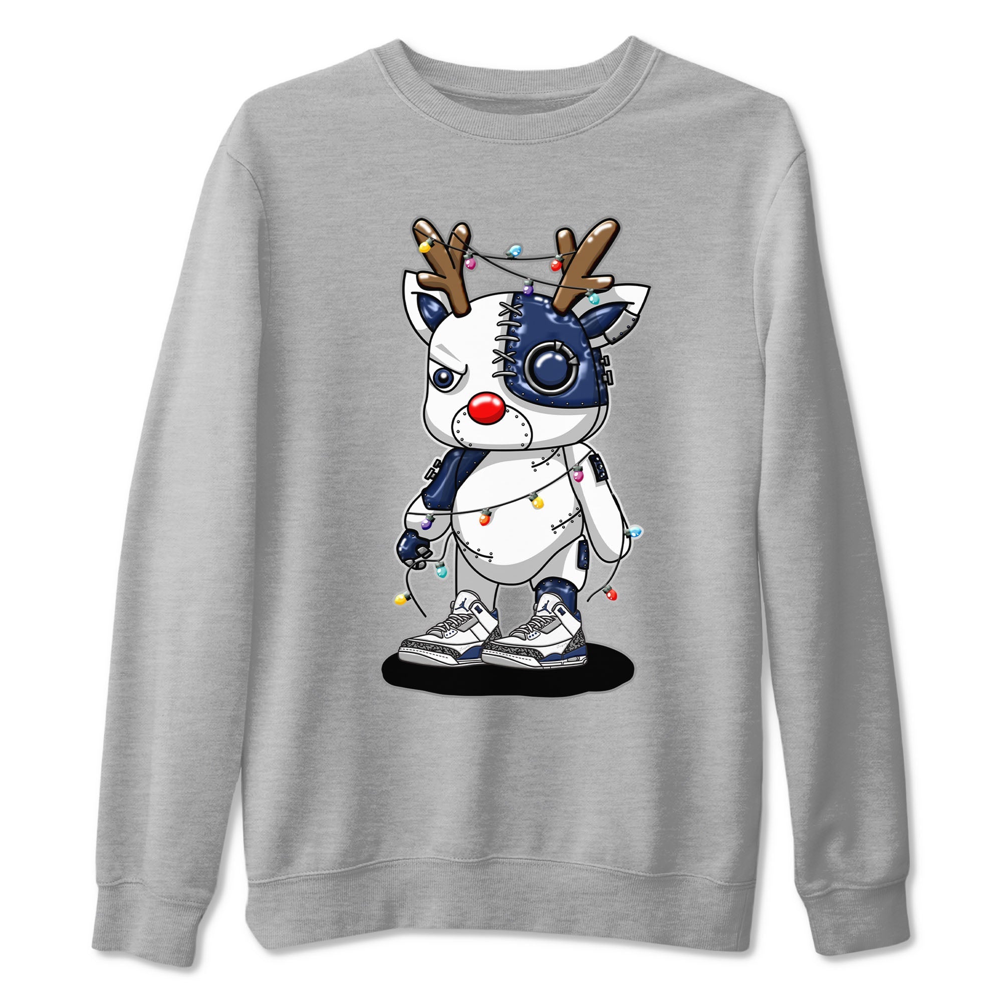Cyborg Reindeer snkmatch Tees - Air Jordan 3 Midnight Navy 2023