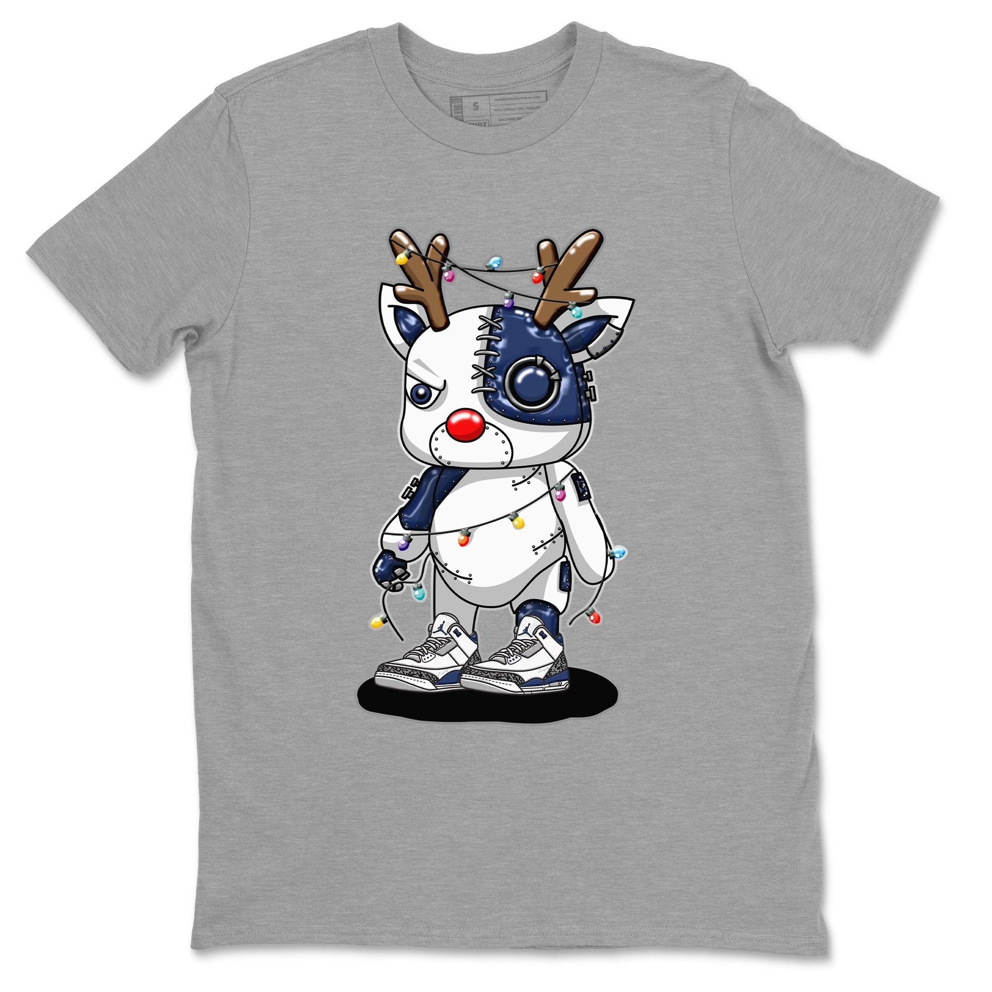 Cyborg Reindeer snkmatch Tees - Air Jordan 3 Midnight Navy 2023