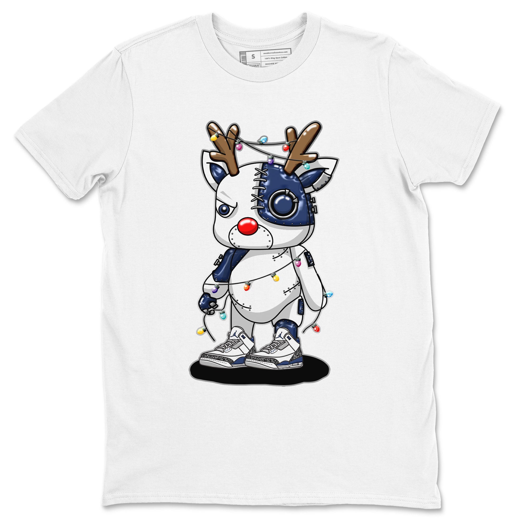 Cyborg Reindeer snkmatch Tees - Air Jordan 3 Midnight Navy 2023