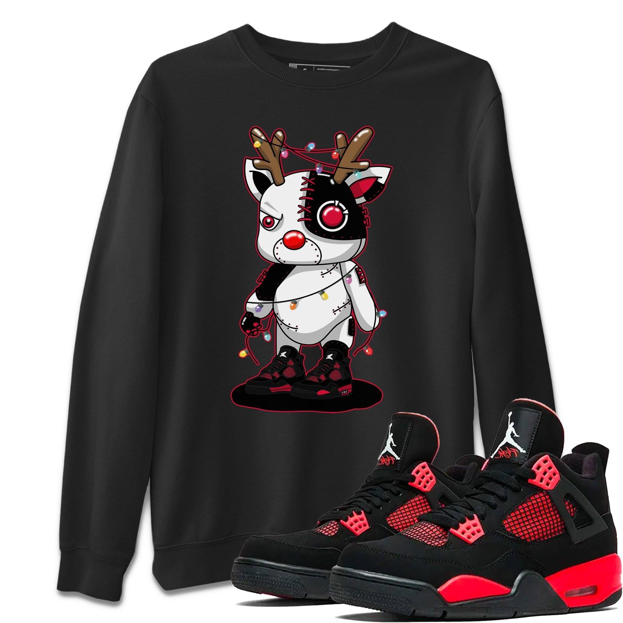 Cyborg Reindeer Unisex Tops - Air Jordan 4 Red Thunder