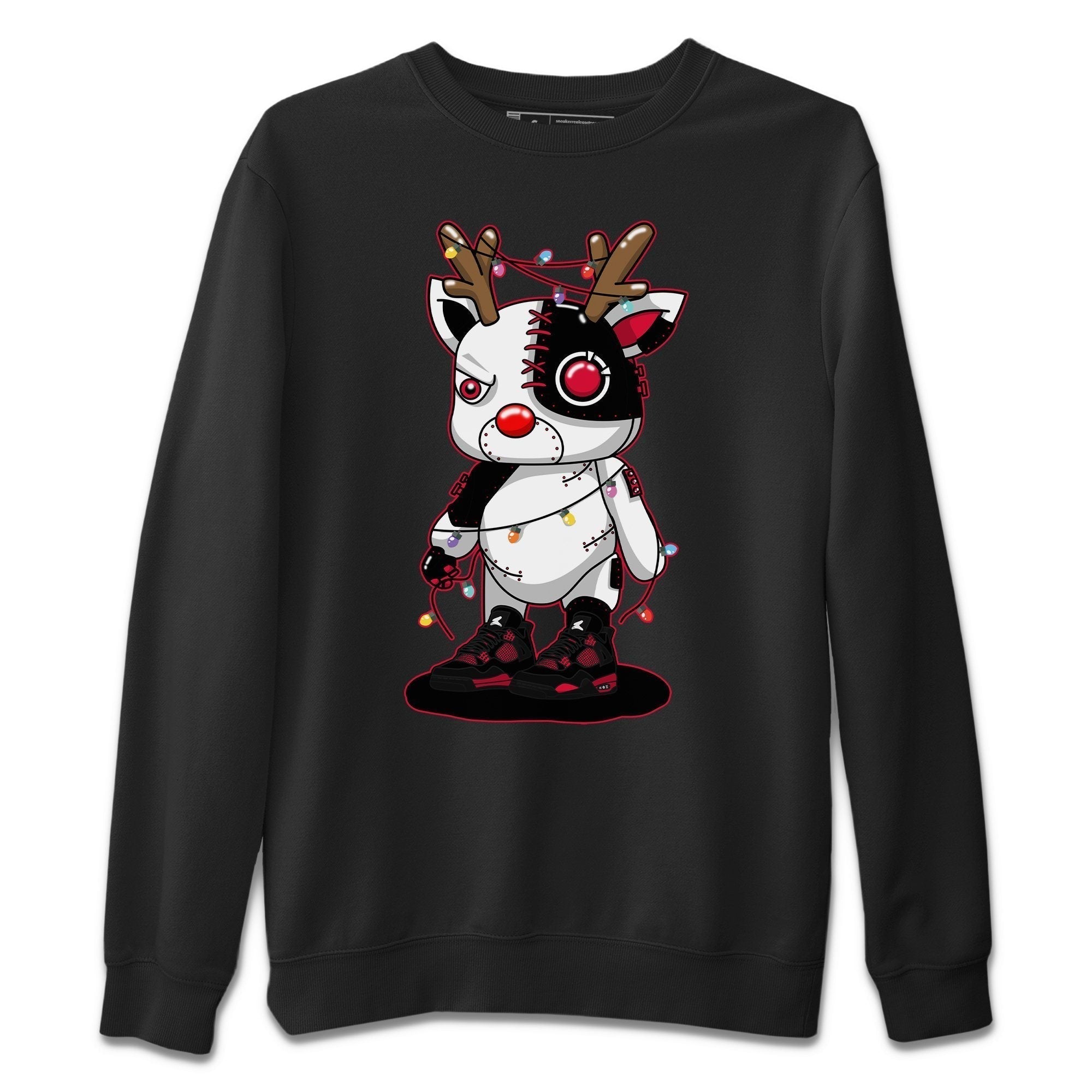 Cyborg Reindeer Unisex Tops - Air Jordan 4 Red Thunder