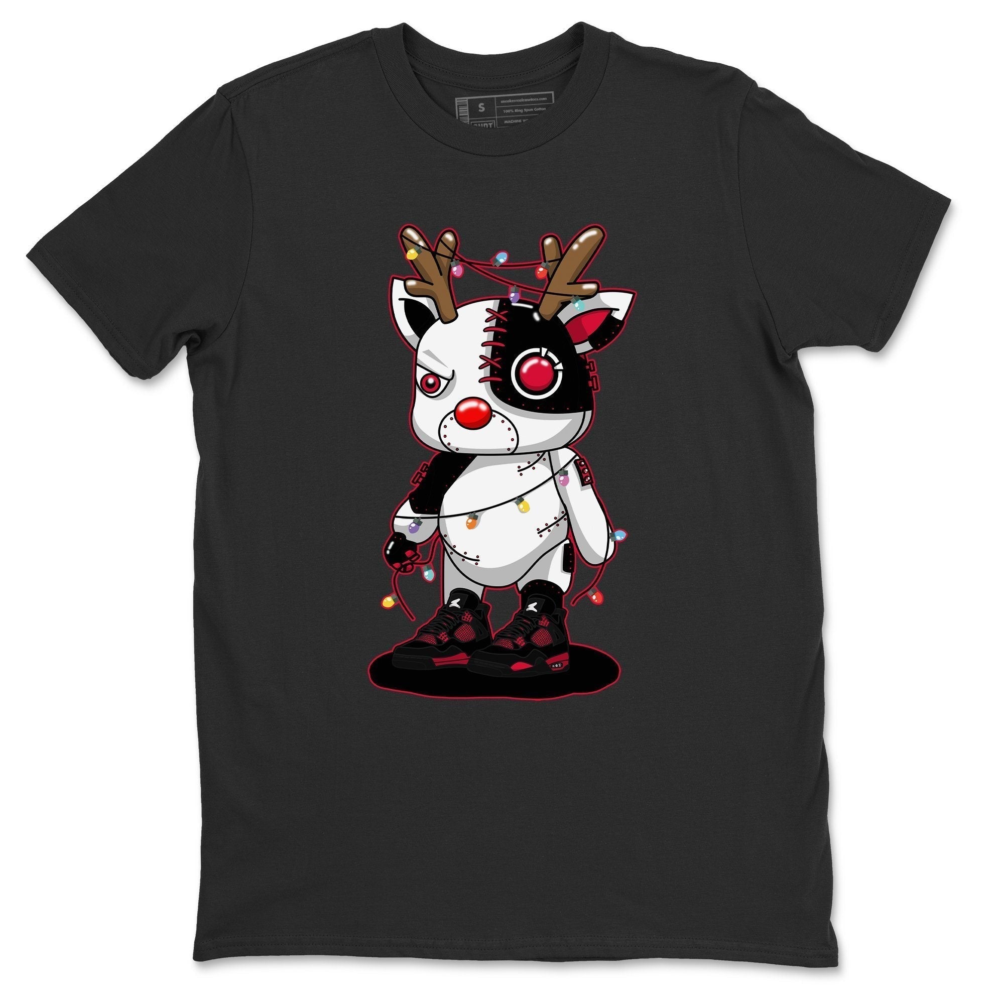 Cyborg Reindeer Unisex Tops - Air Jordan 4 Red Thunder