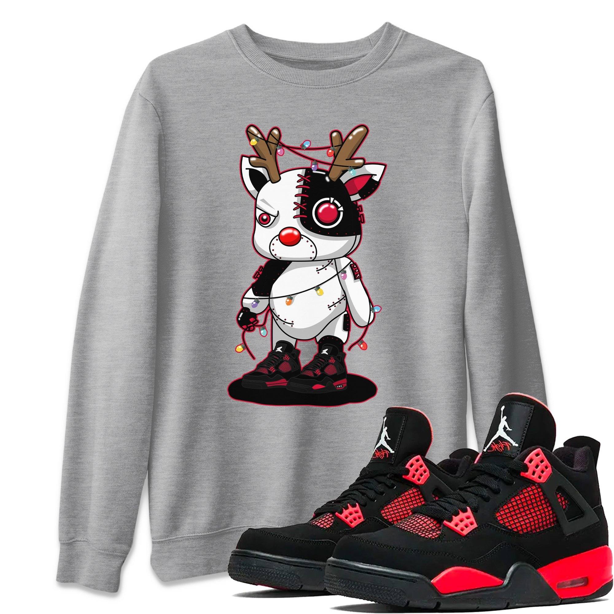 Cyborg Reindeer Unisex Tops - Air Jordan 4 Red Thunder