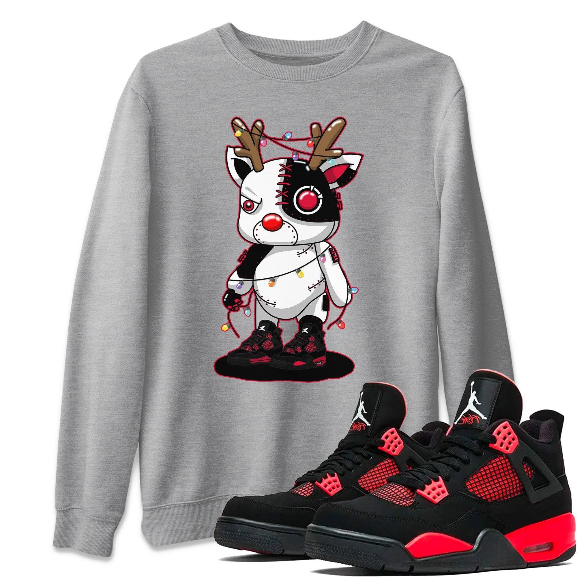 Cyborg Reindeer Unisex Tops - Air Jordan 4 Red Thunder