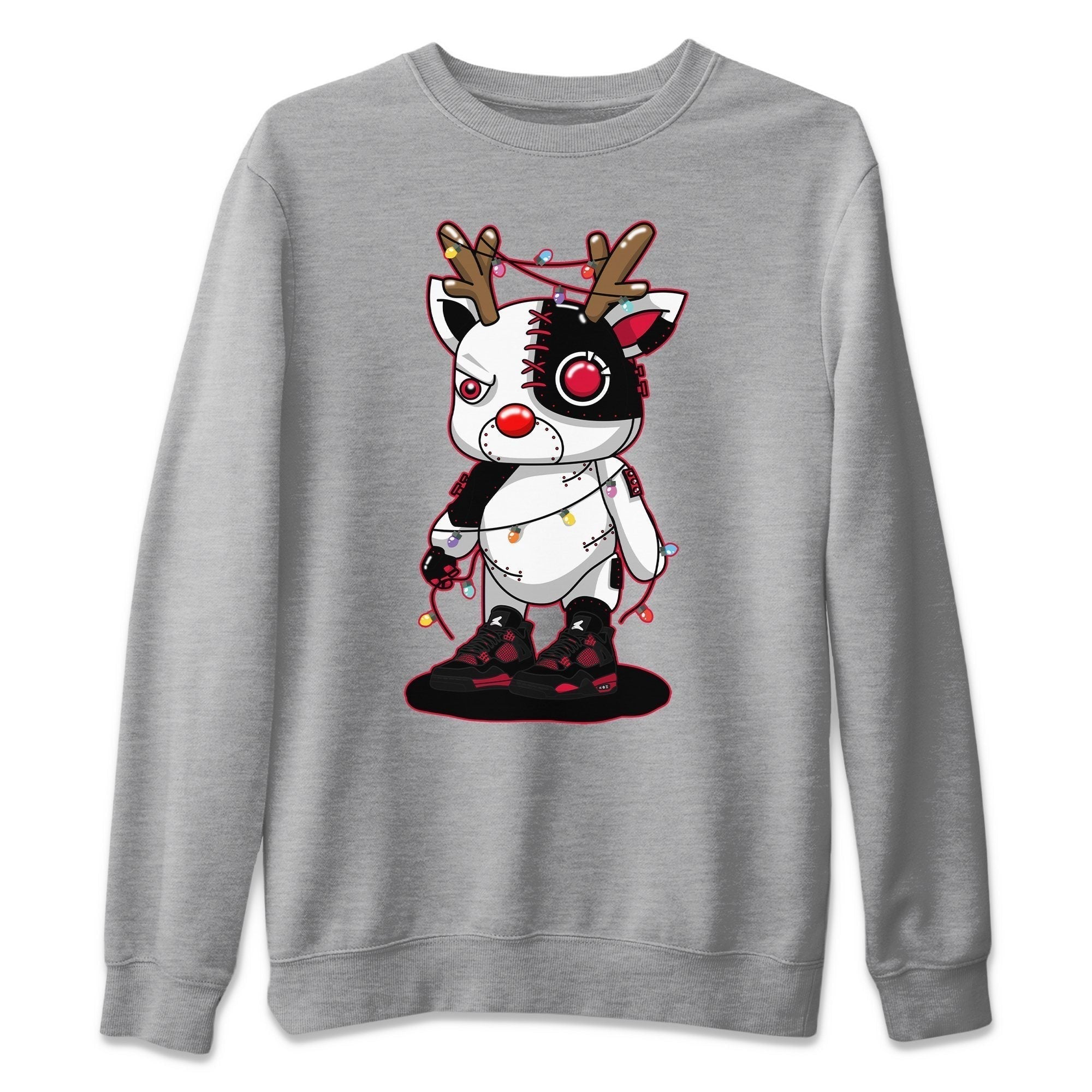 Cyborg Reindeer Unisex Tops - Air Jordan 4 Red Thunder