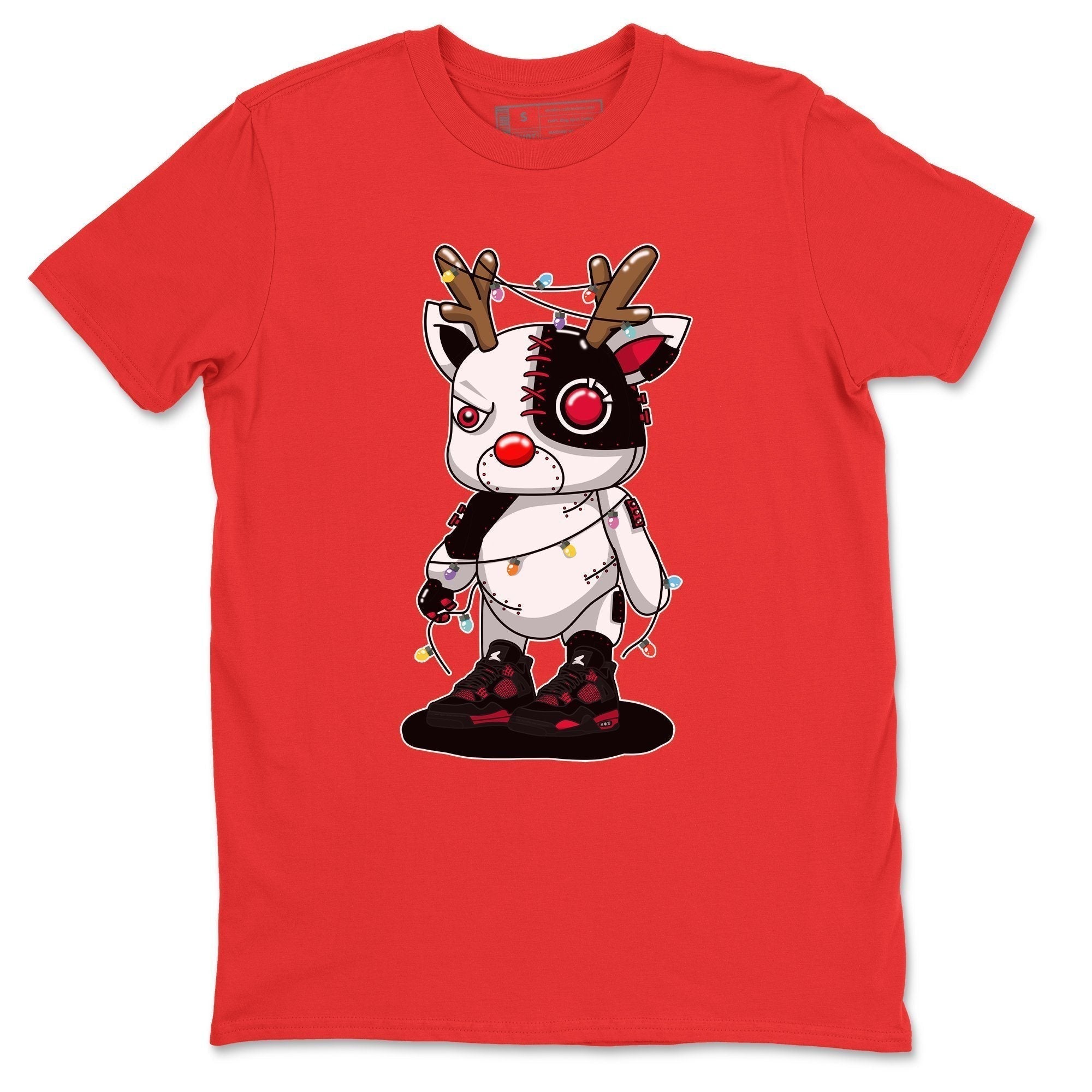 Cyborg Reindeer Unisex Tops - Air Jordan 4 Red Thunder