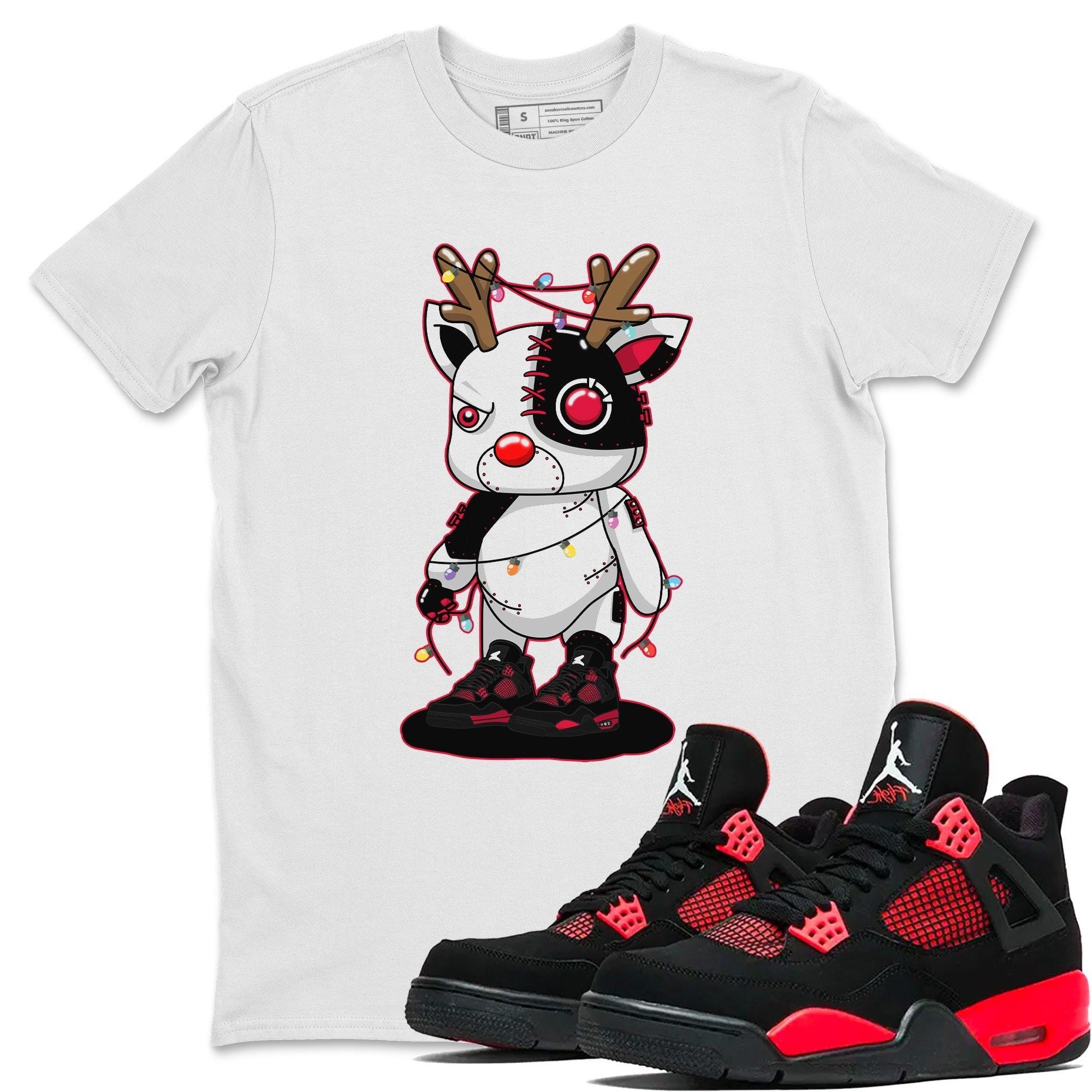 Cyborg Reindeer Unisex Tops - Air Jordan 4 Red Thunder
